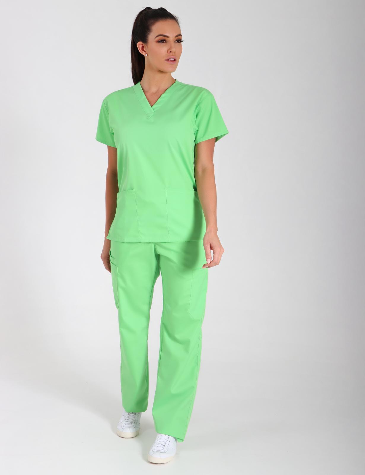 4 Pocket Scrub Top - Mint - 5X Large - 0