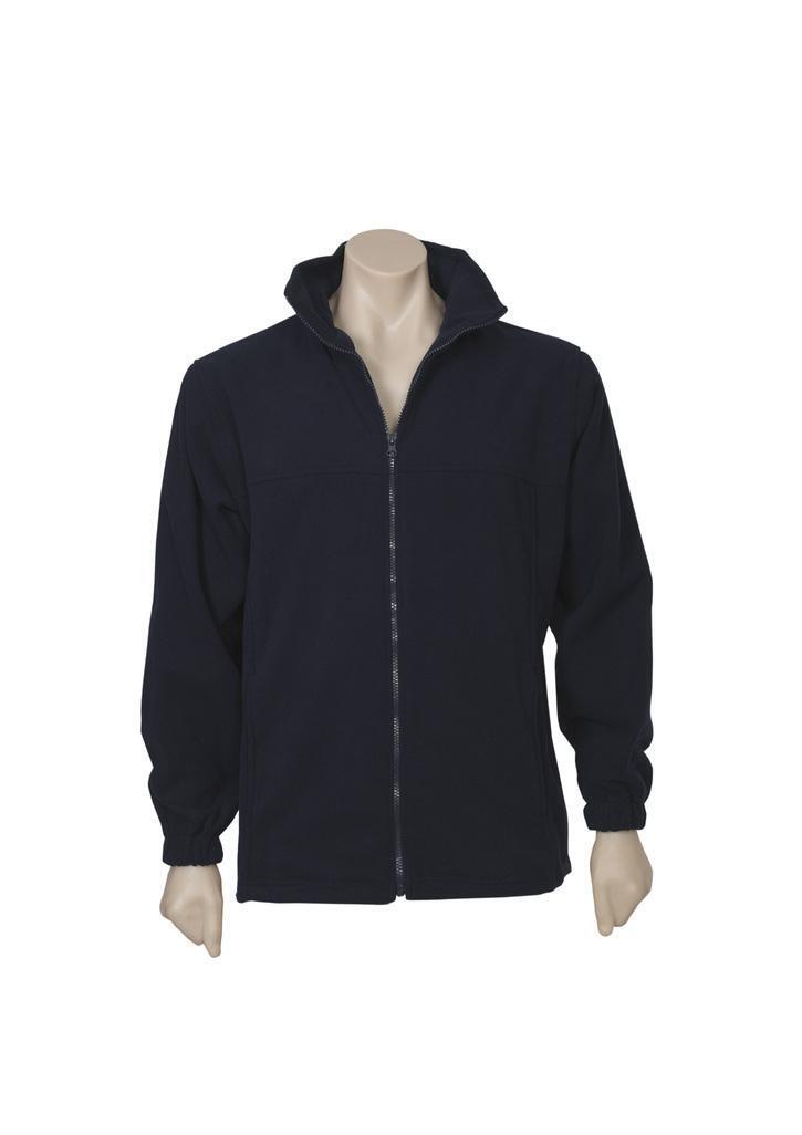 Mens Plain Micro Fleece Jacket in Navy - X Small (PF630) - 0