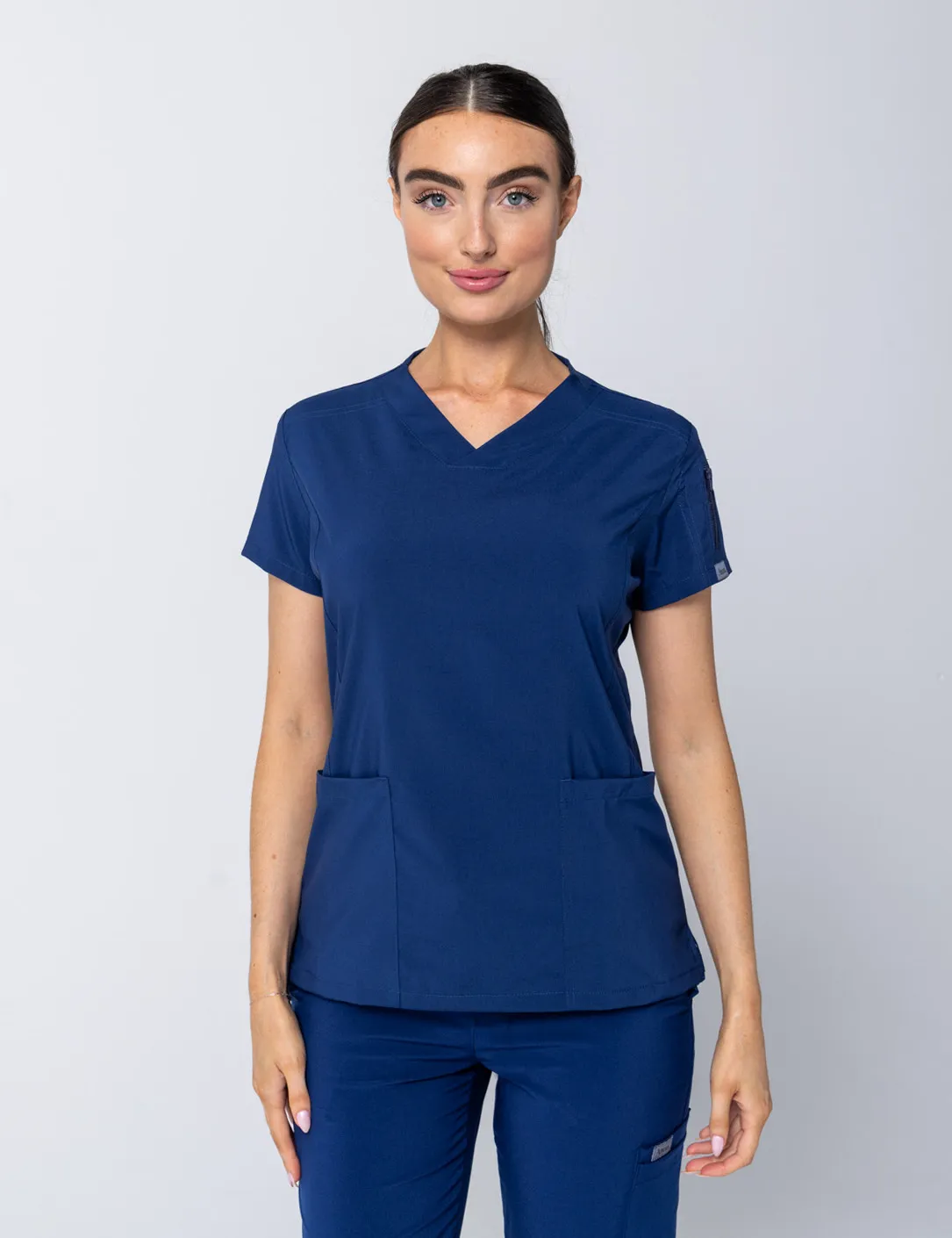 Tweed Health Super Clinic (Women's Scrub Top and Pants in Midnight Blue incl Logos)