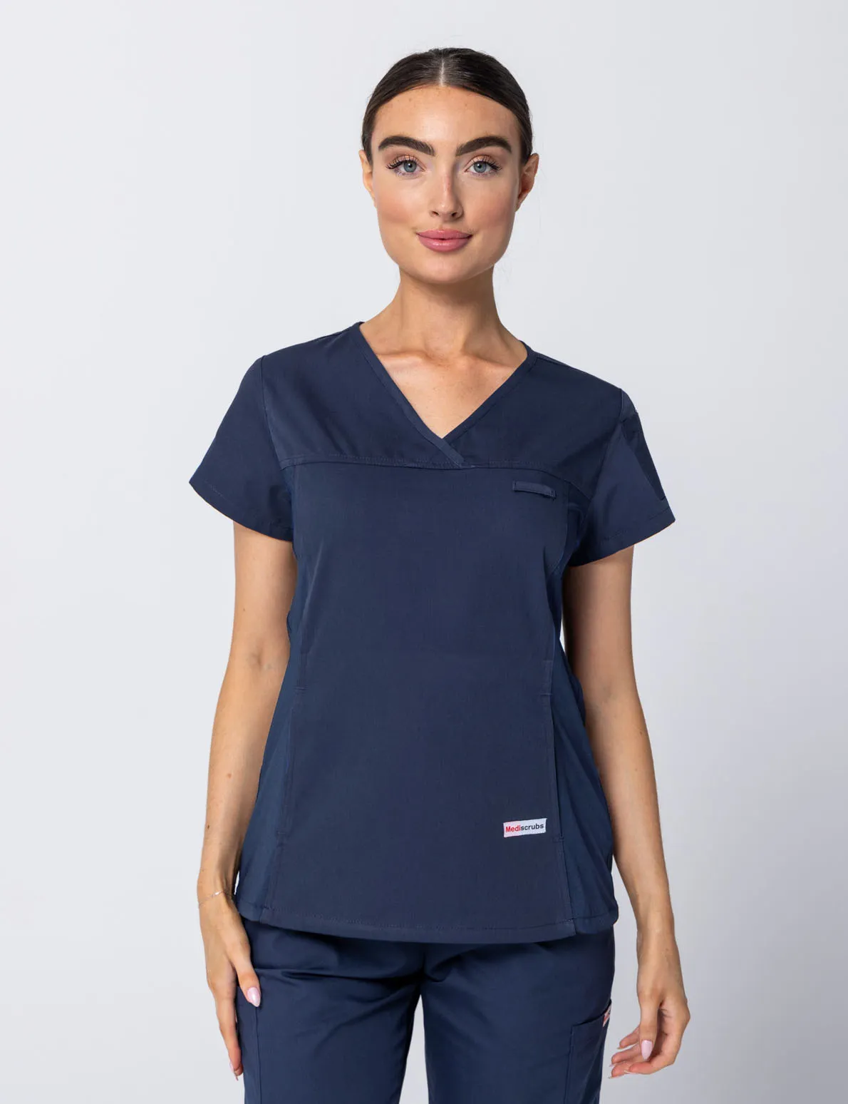 Tweed Health Super Clinic (Women's Fit Solid Scrub Top and Cargo Pants in Navy incl Logos)