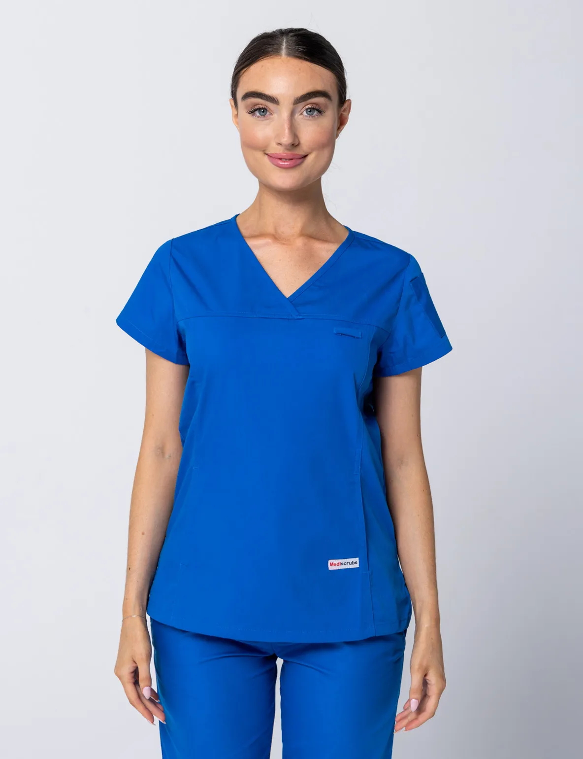 Tweed Health Super Clinic (Women's Fit Solid Scrub Top and Cargo Pants in Royal incl Logos)