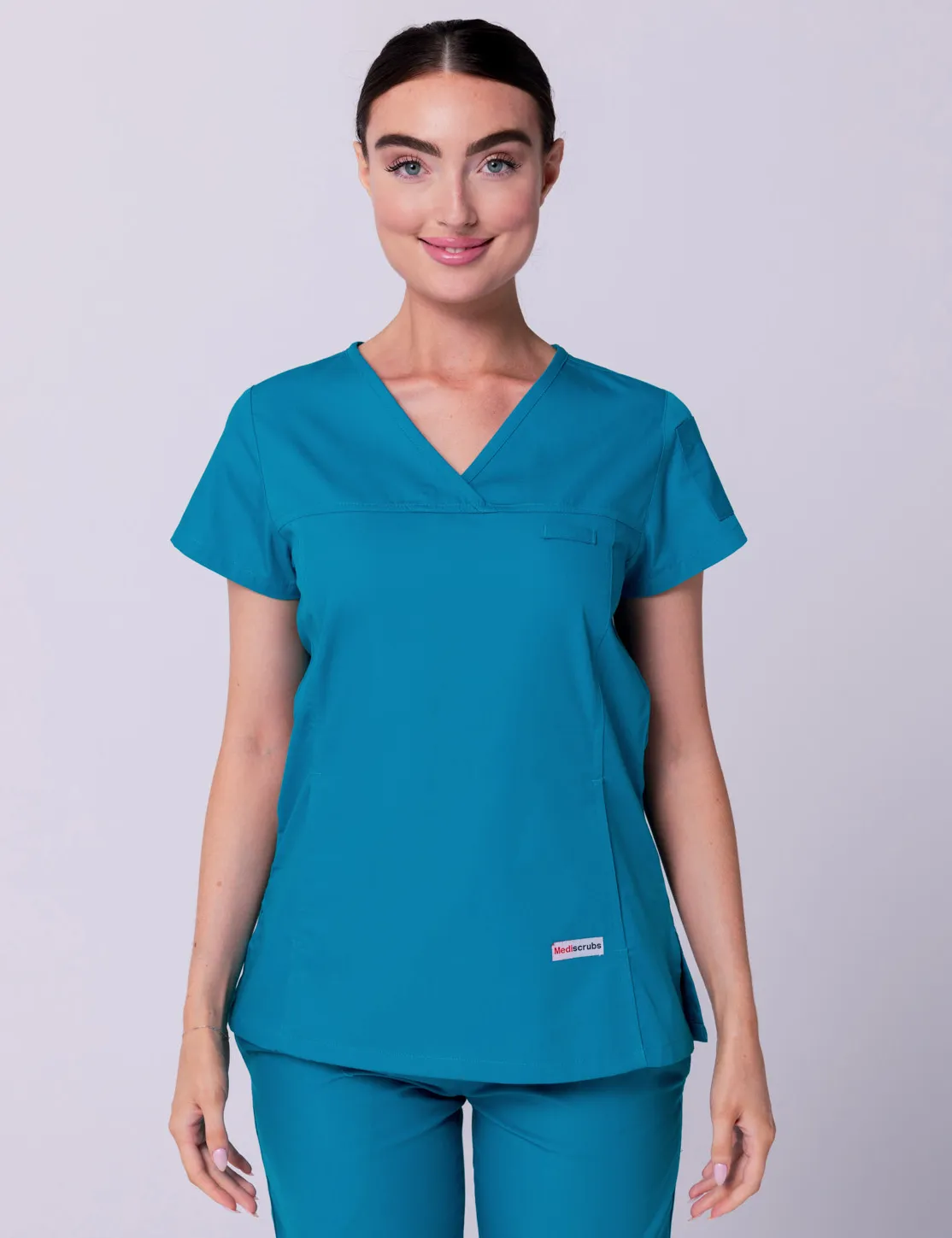 Tweed Health Super Clinic (Women's Fit Solid Scrub Top and Cargo Pants in Teal incl Logos)