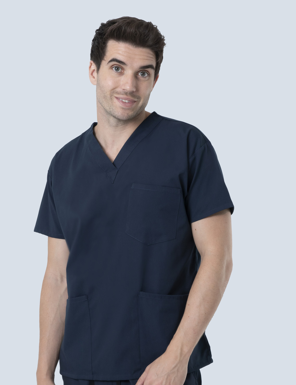 RBWH - 7A South AIN (4 Pocket Scrub Top and Cargo Pants in Navy incl Logos)