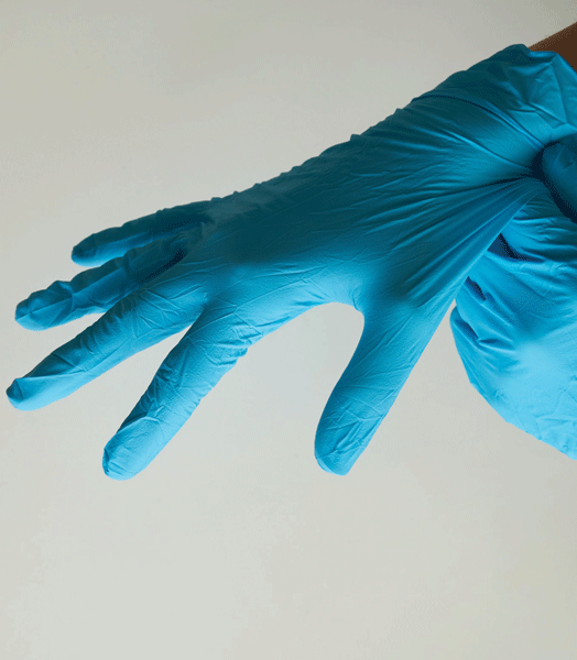 Disposable Nitrile Gloves - 100 Pack Size