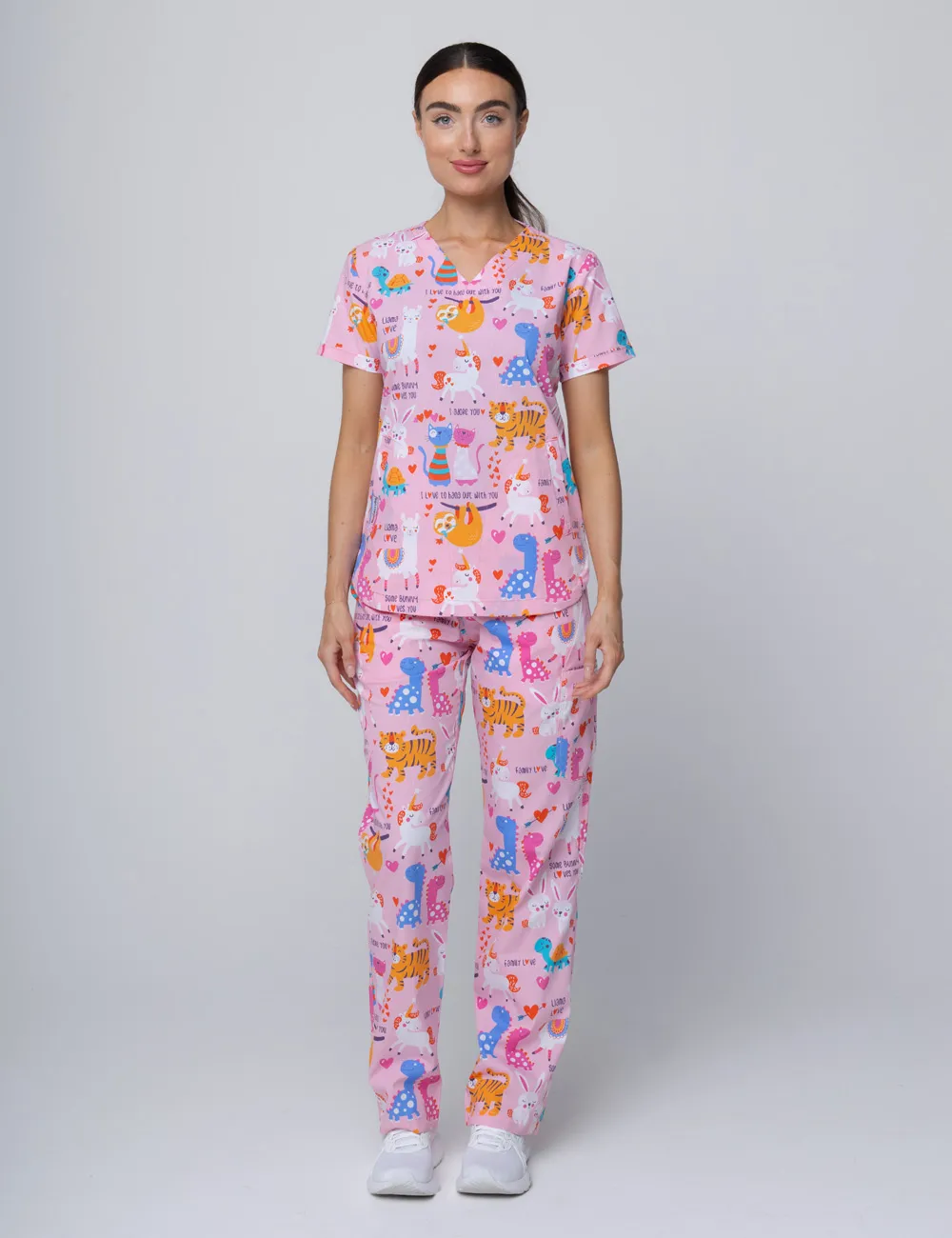 Somebody Loves You Women's Luxe Scrub Top