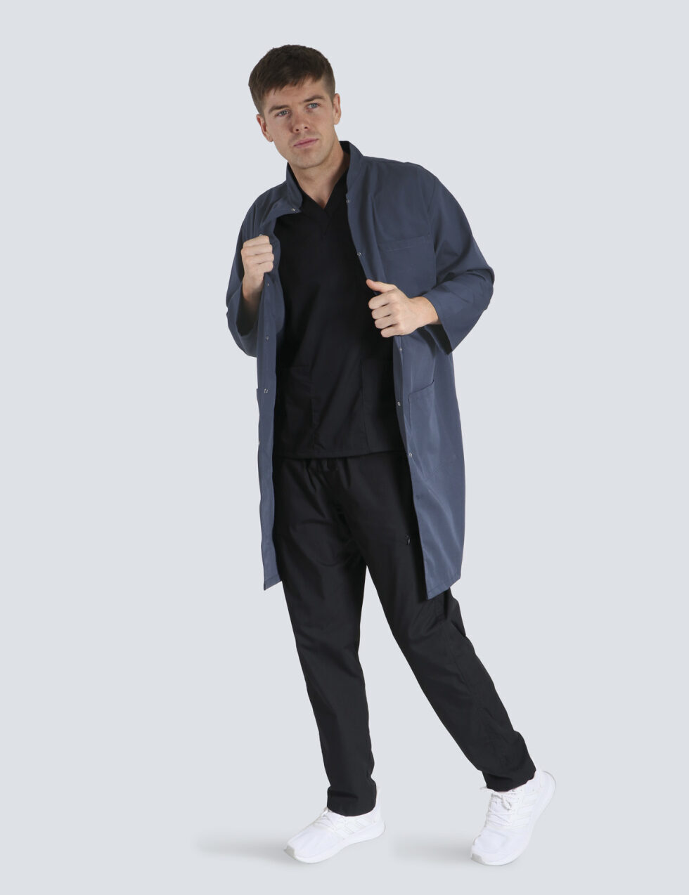 Military Collar Lab Coat - Navy - XX Small - 0