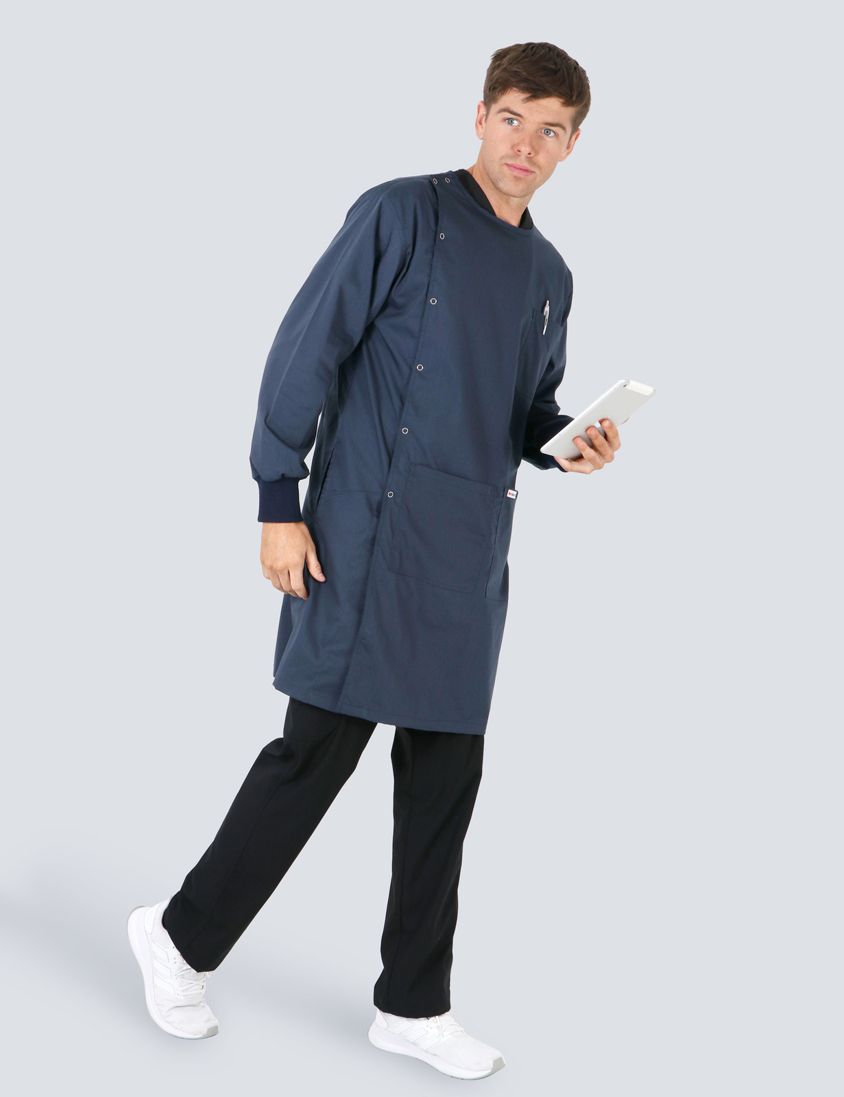 Side Opening Lab Coat - Navy - XX Small - 0