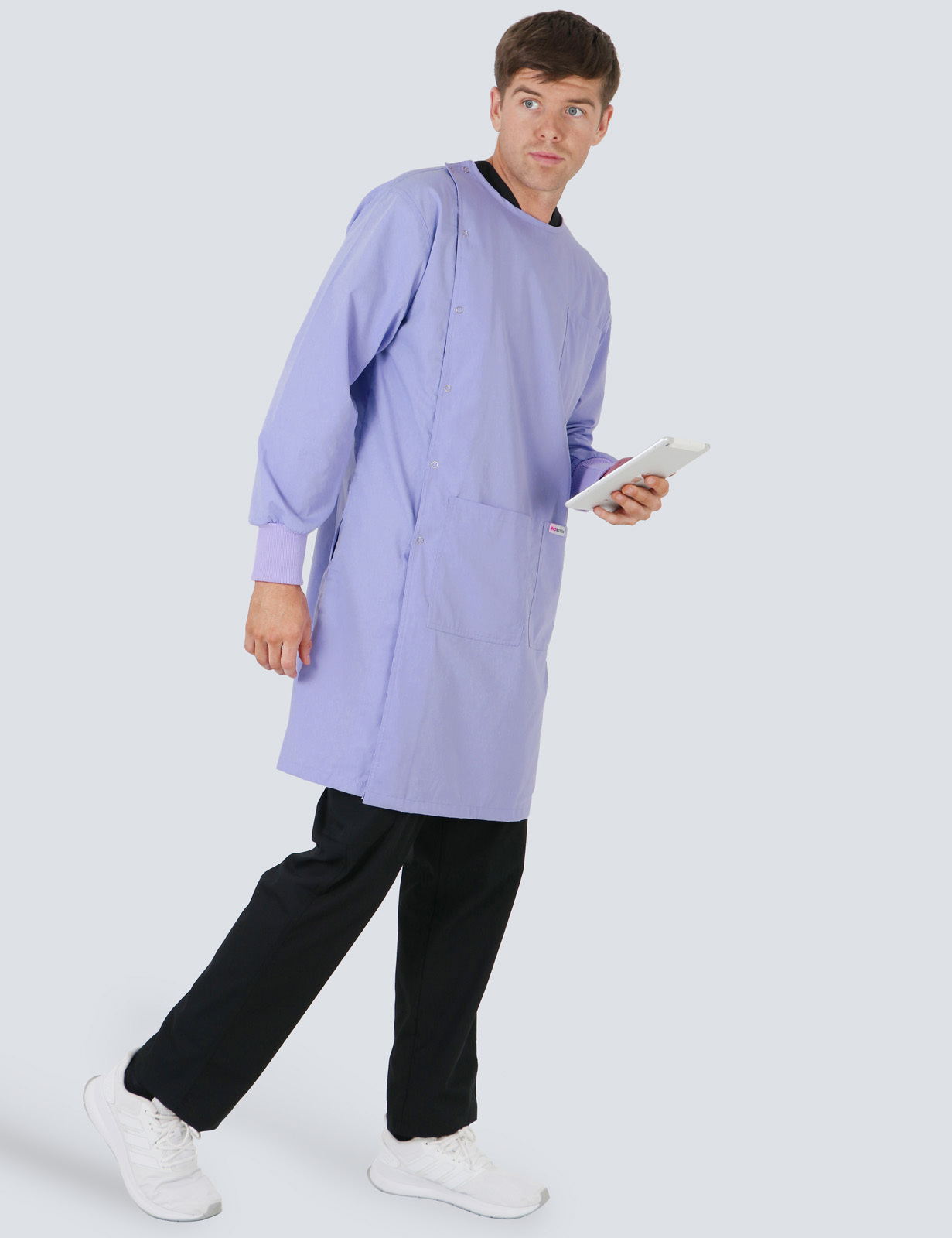 Side Opening Lab Coat - Lilac - 4X Large - 0