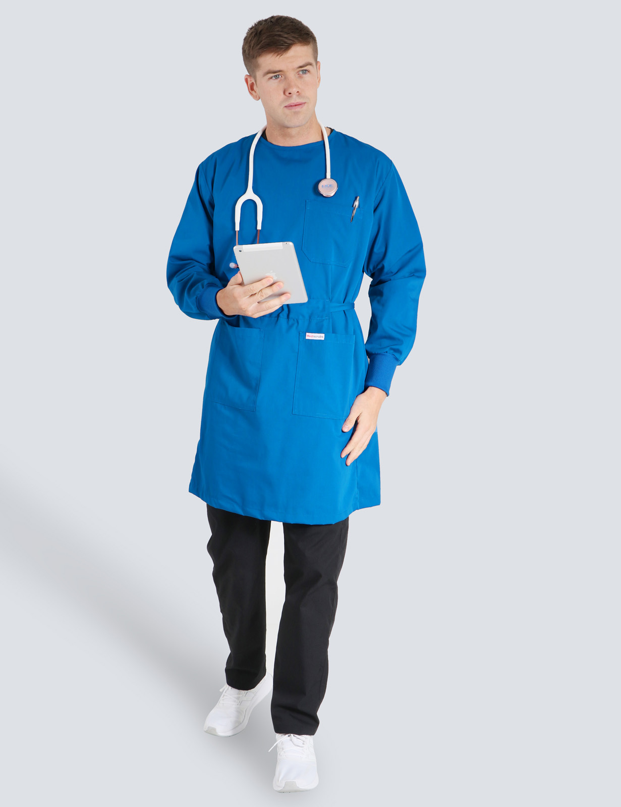 Lab Gown With Front Belt - Royal - 0