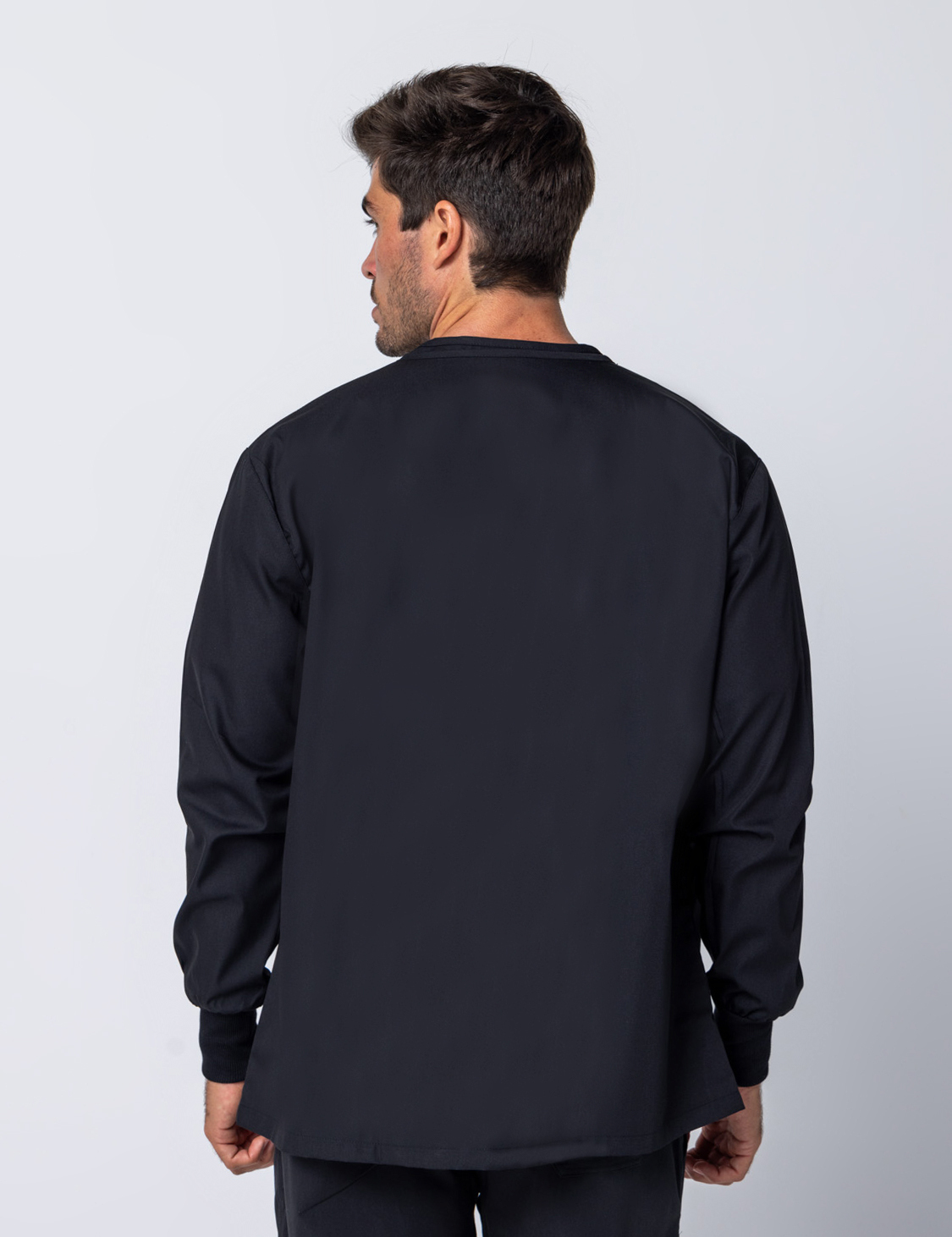 Men's Scrub Jacket - Black - Small - 0