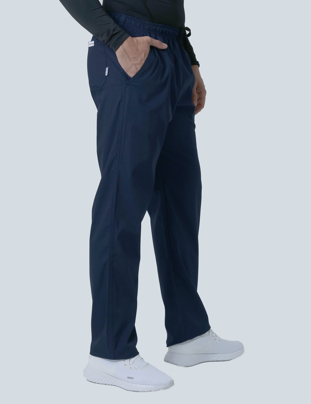 Men's Regular Cut Pants - Navy - X Small