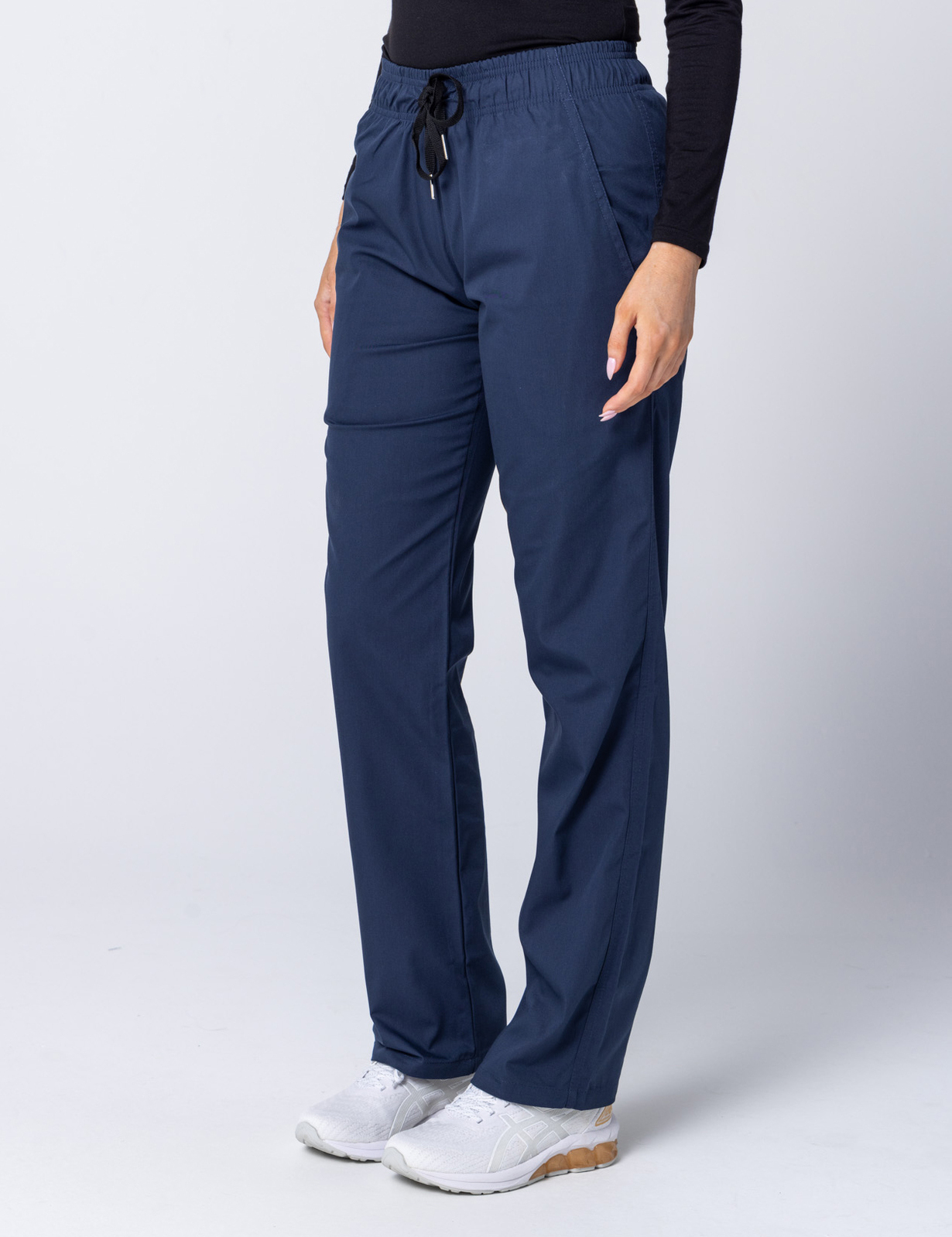 Women's Regular Cut Pants - Navy - Medium