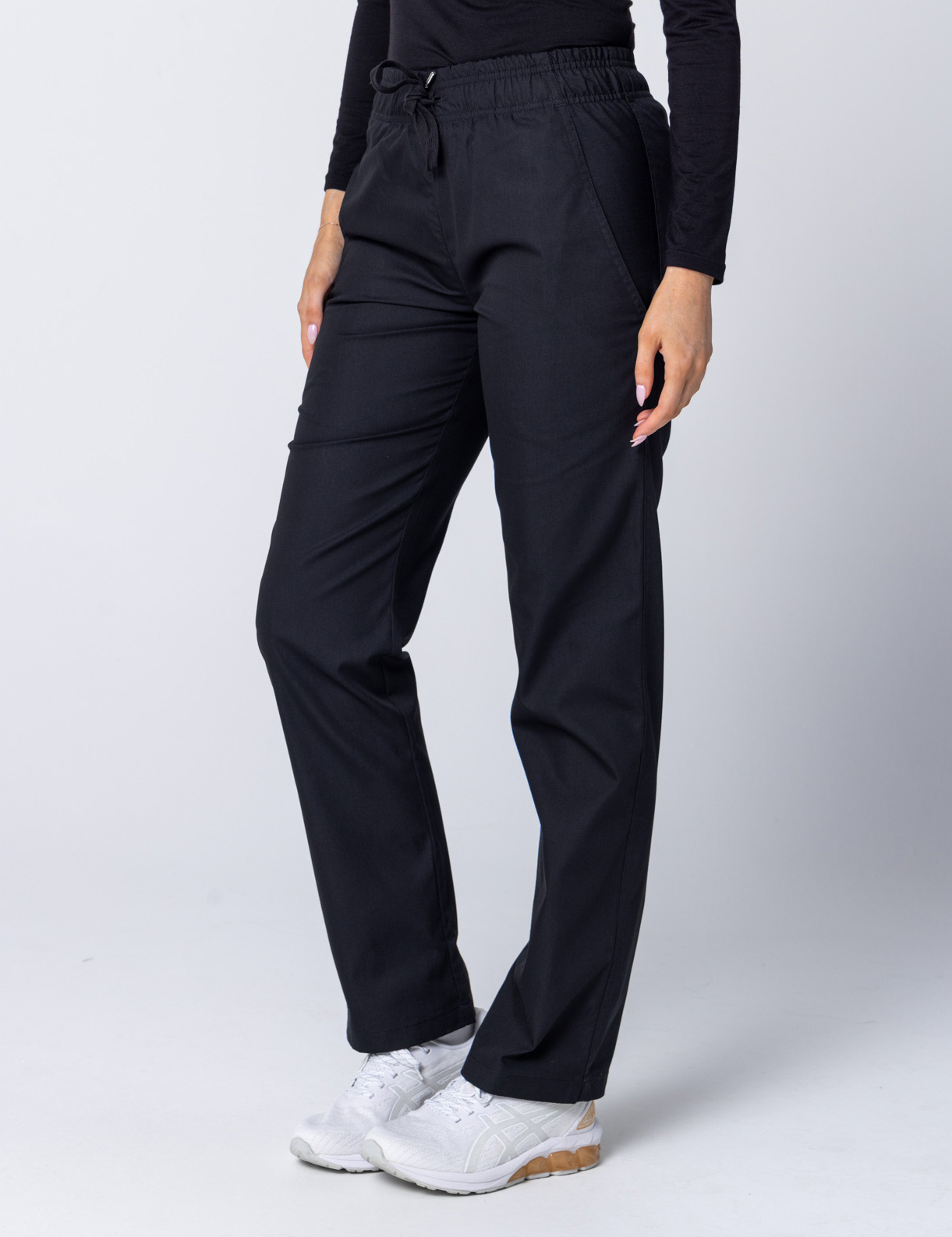 Women's Regular Cut Pants - Black - Medium - Tall - 0
