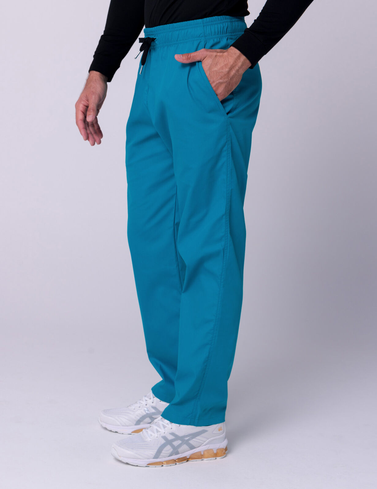 Men's Regular Cut Pants - Teal - 4X large
