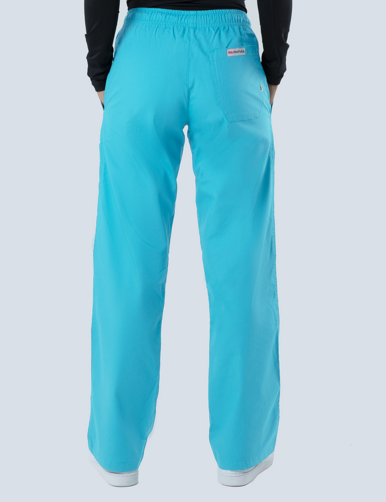 Women's Regular Cut Pants - Aqua - 2X Large