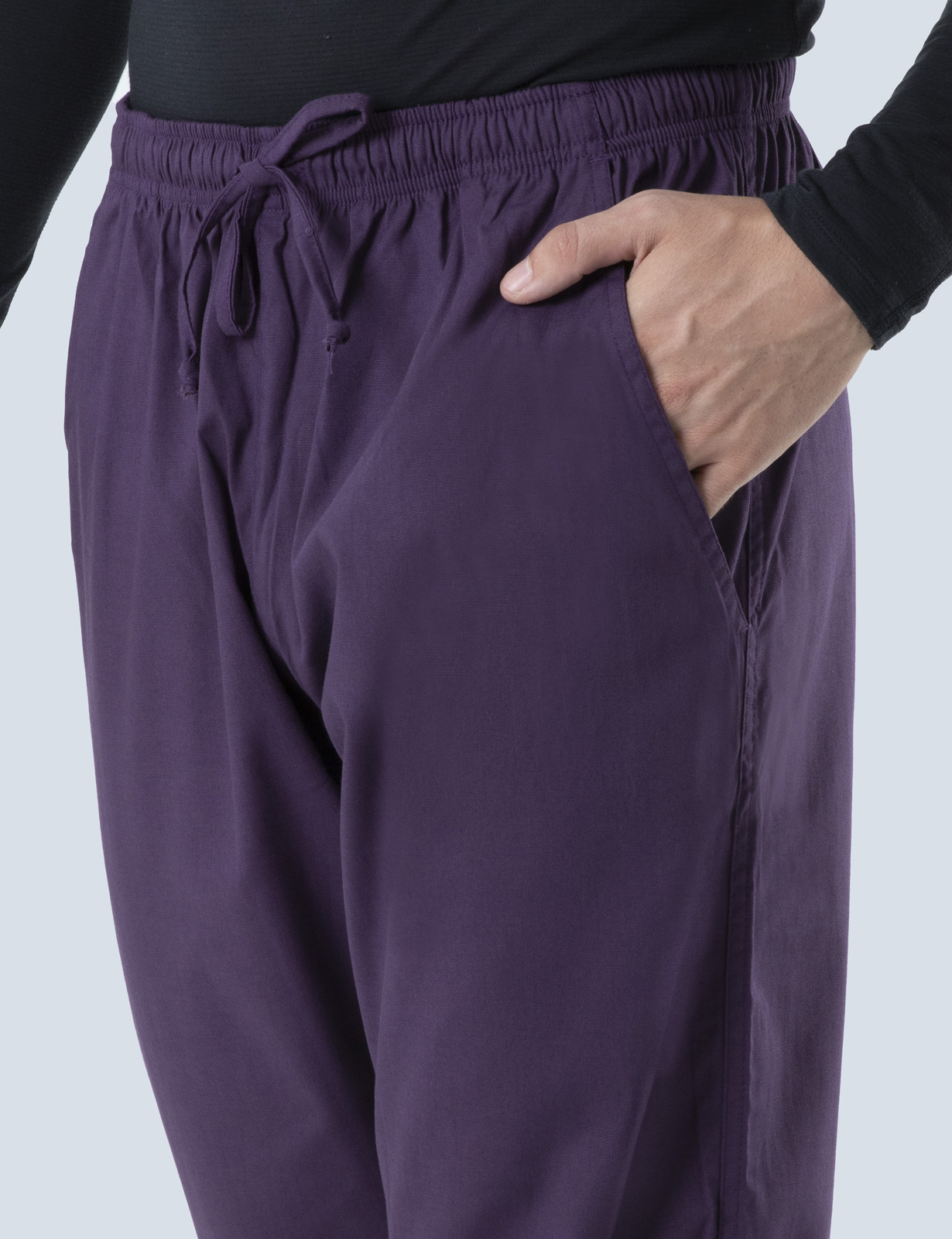 Men's Regular Cut Pants - Aubergine - Medium - 0