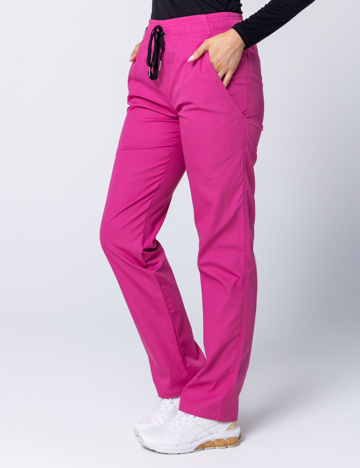 Women's Regular Cut Pants - Pink - Large