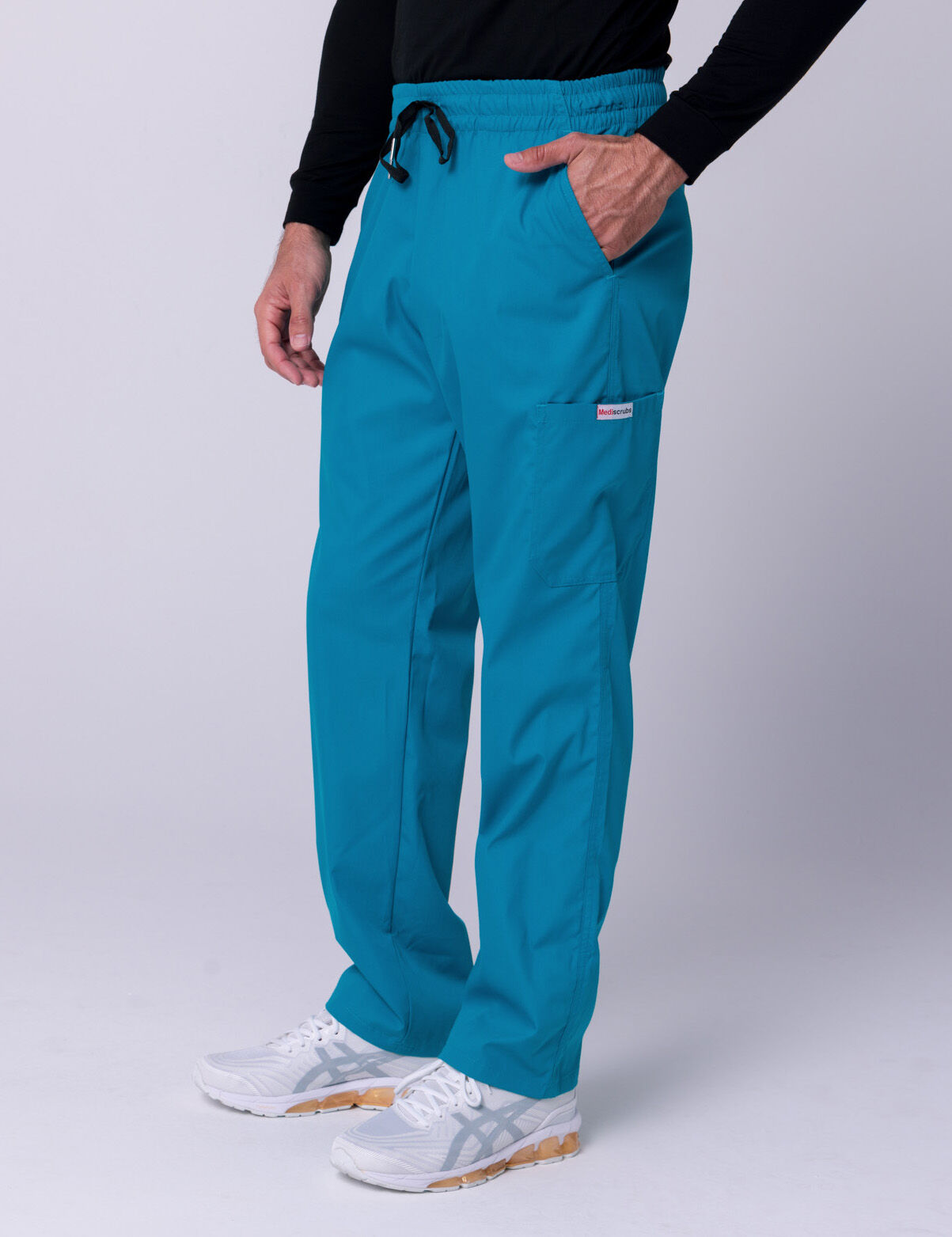 Men's Cargo Performance Pants - Teal - 4X large