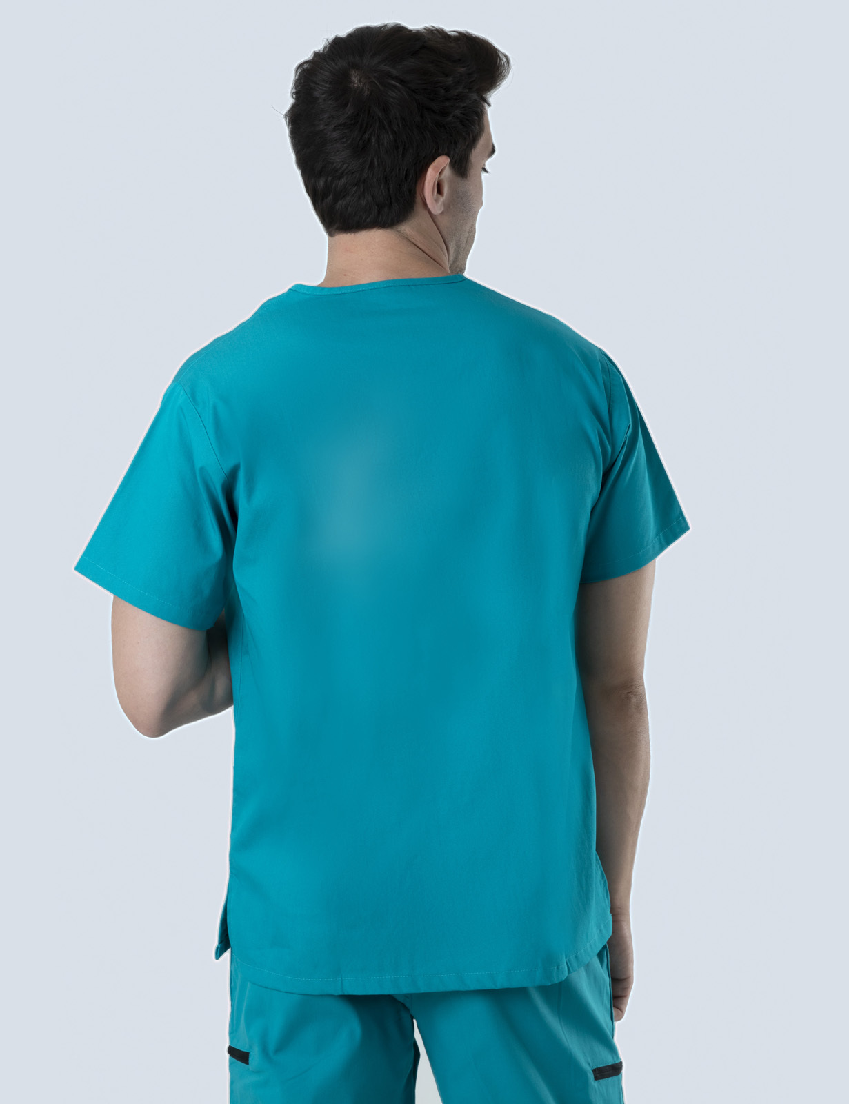Men's Fit Solid Scrub Top - Teal - XX Small