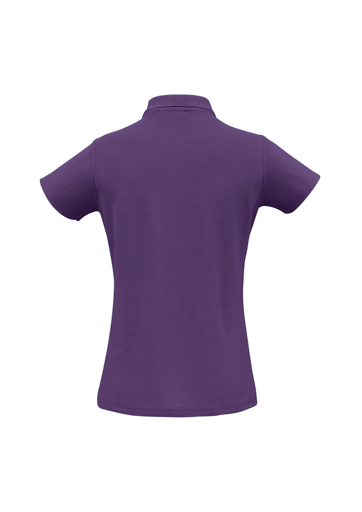 Purple Women's Crew Short Sleeve Polo - 8 - 0