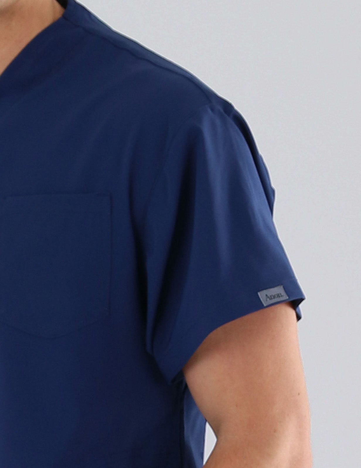 Anon Men's Scrub Top (Stealth Collection) Poly/Spandex - Midnight Blue