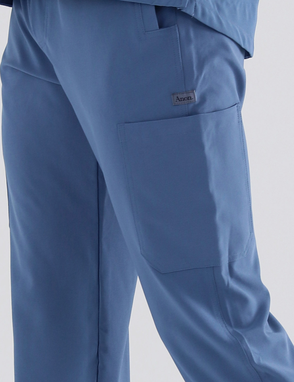Anon Men's Scrub Pants (Stealth Collection) Poly/Spandex - Steel Blue