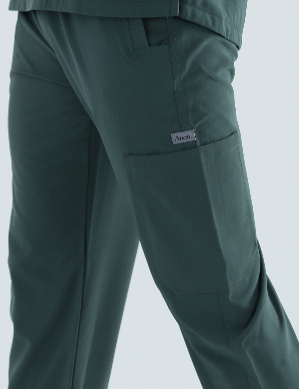 Anon Men's Scrub Pants (Stealth Collection) Poly/Spandex - Forest Green