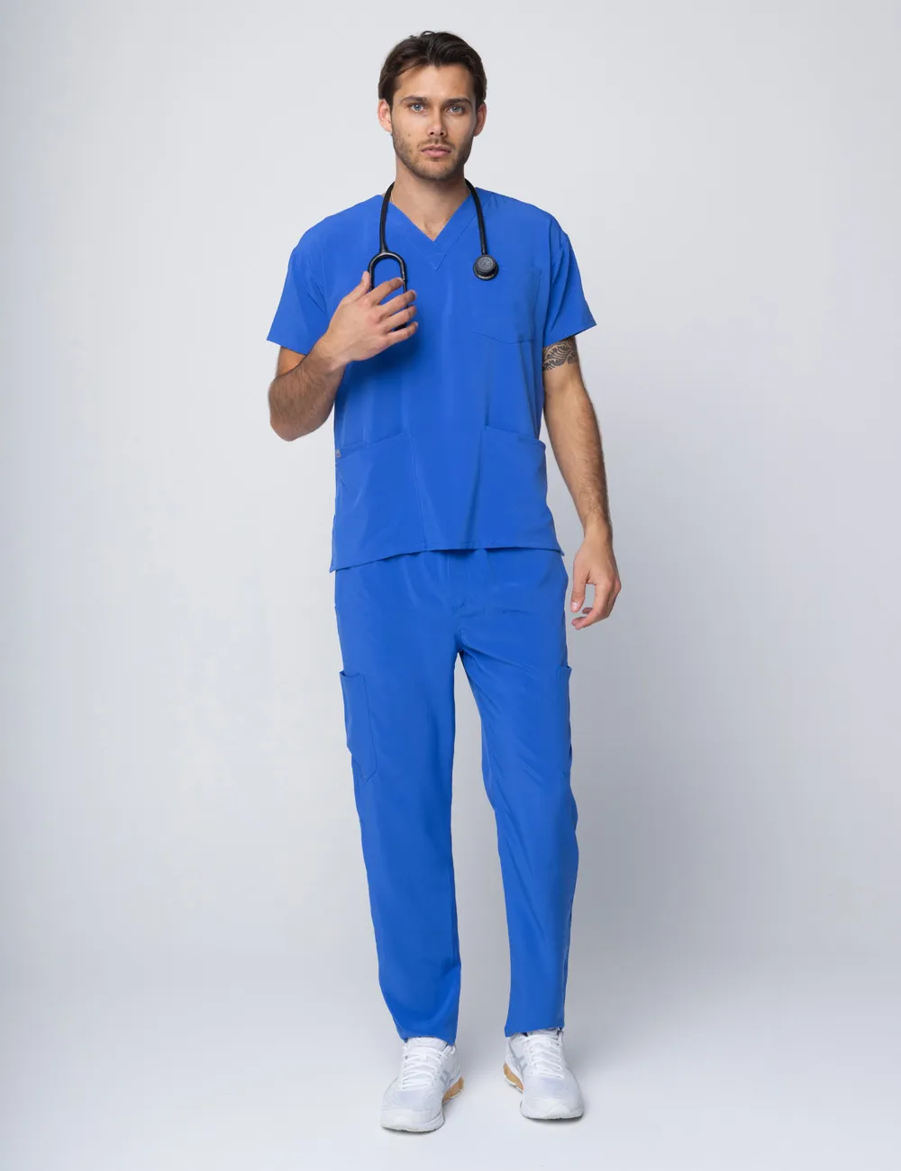 Anon Men's Scrub Pants (Stealth Collection) Poly/Spandex - Electric Blue