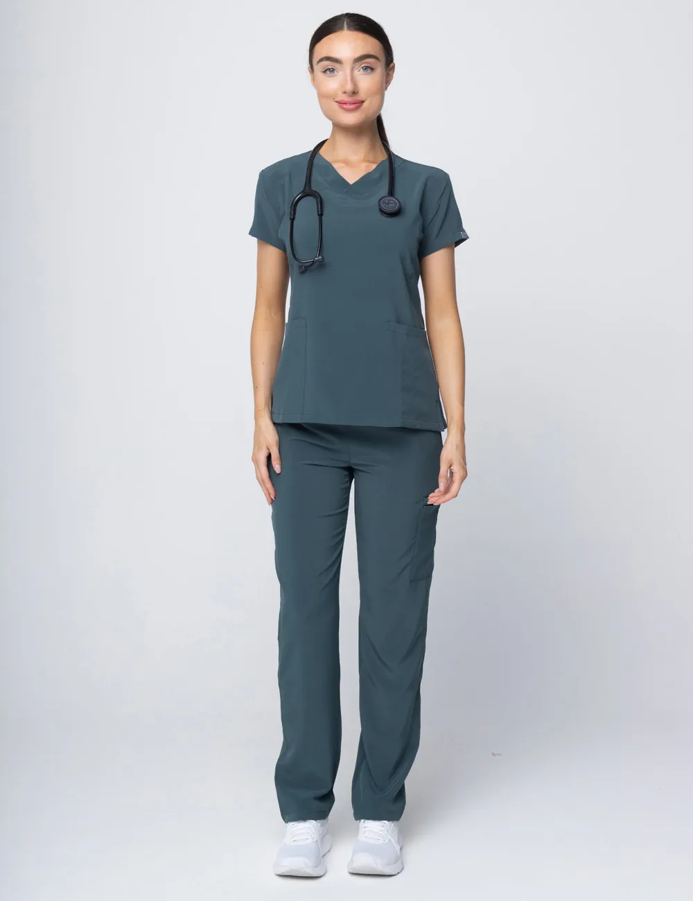 Anon Women's Scrub Pants (Whisper Collection) Poly/Spandex - Forest Green