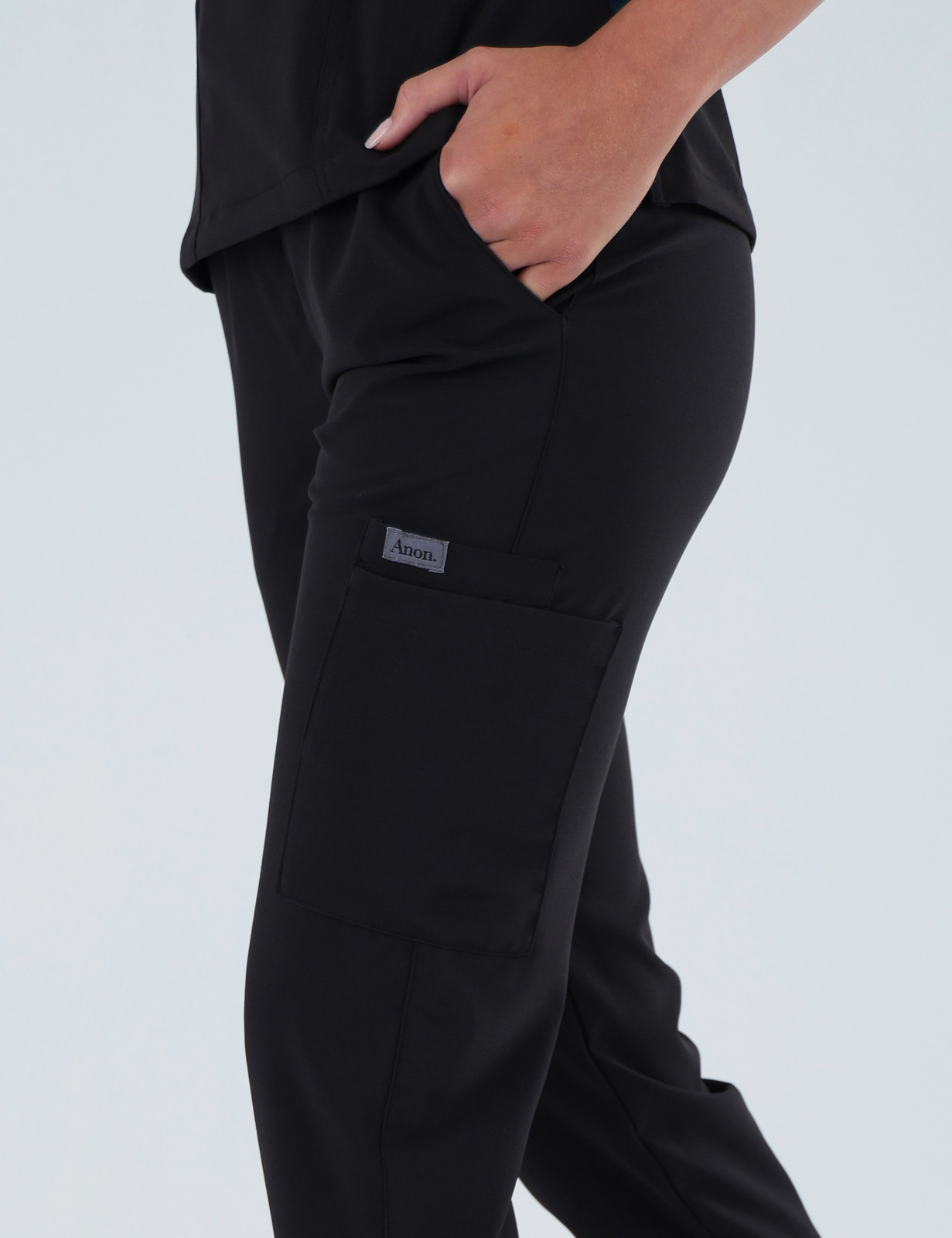 Anon Women's Jogger Pants (Poly/Spandex) - Tuxedo Black