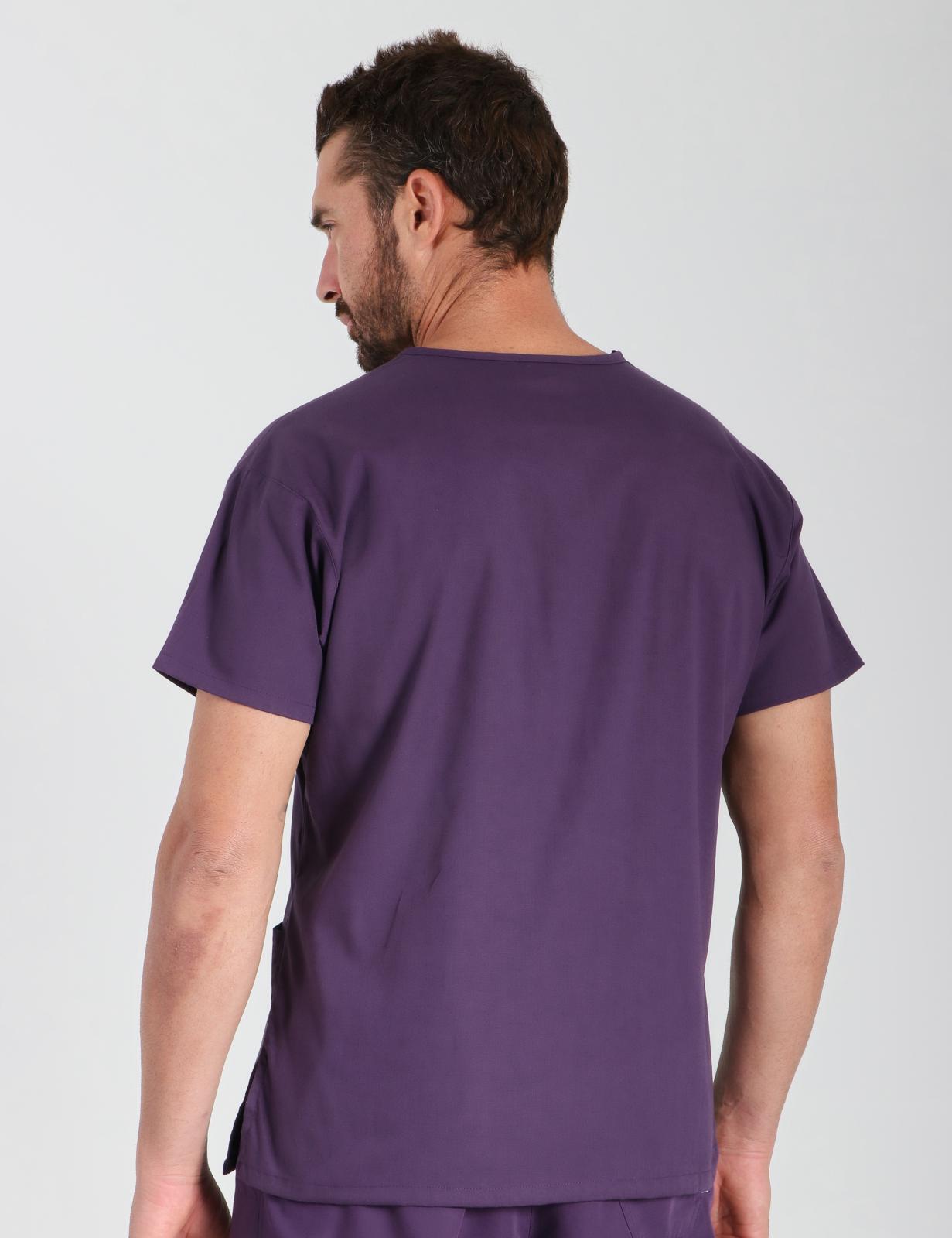 4 Pocket Scrub Top - Aubergine - 5X Large - 8