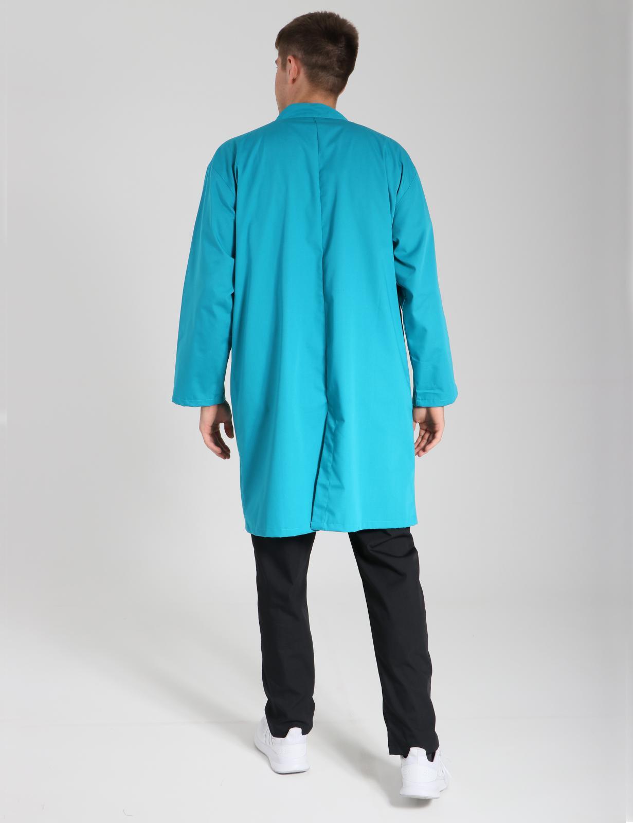 Lab Gown With Front Pockets And Side Ties - Teal - X Small - 7