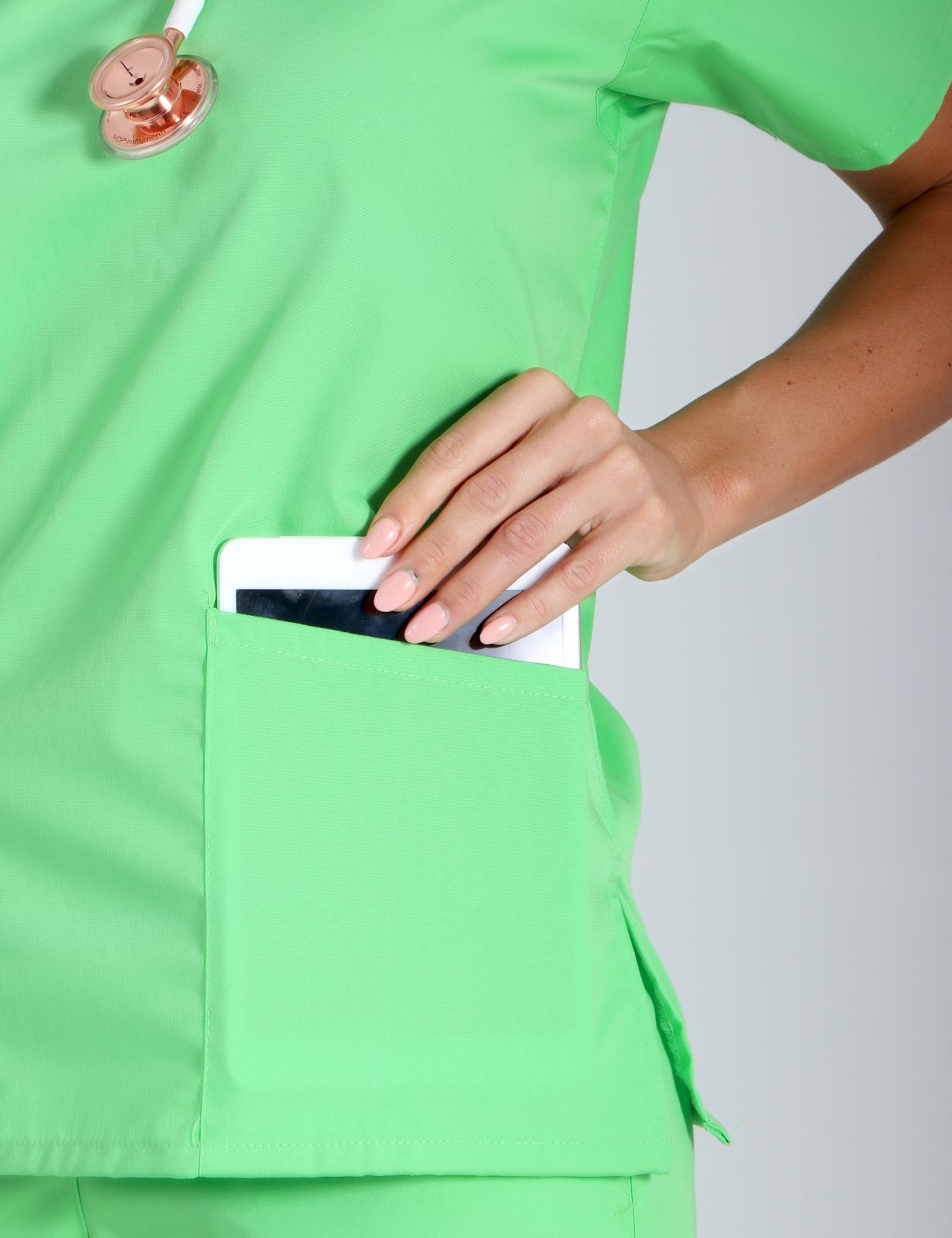 4 Pocket Scrub Top - Mint - 5X Large - 1