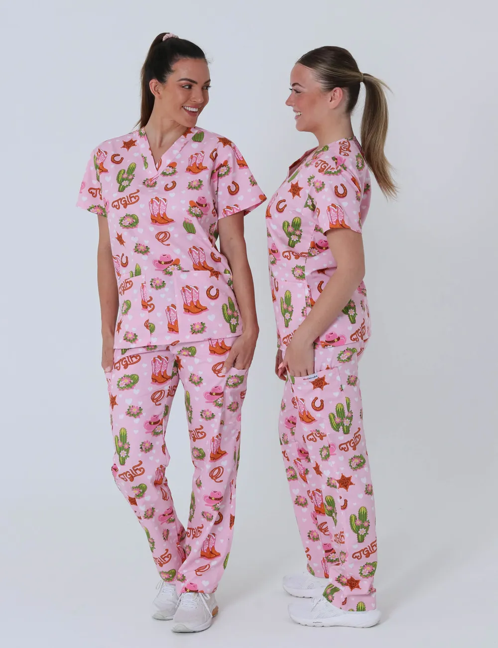 TGIF Boot Scootin' Friyay Classic Scrub Top - XXS - 1