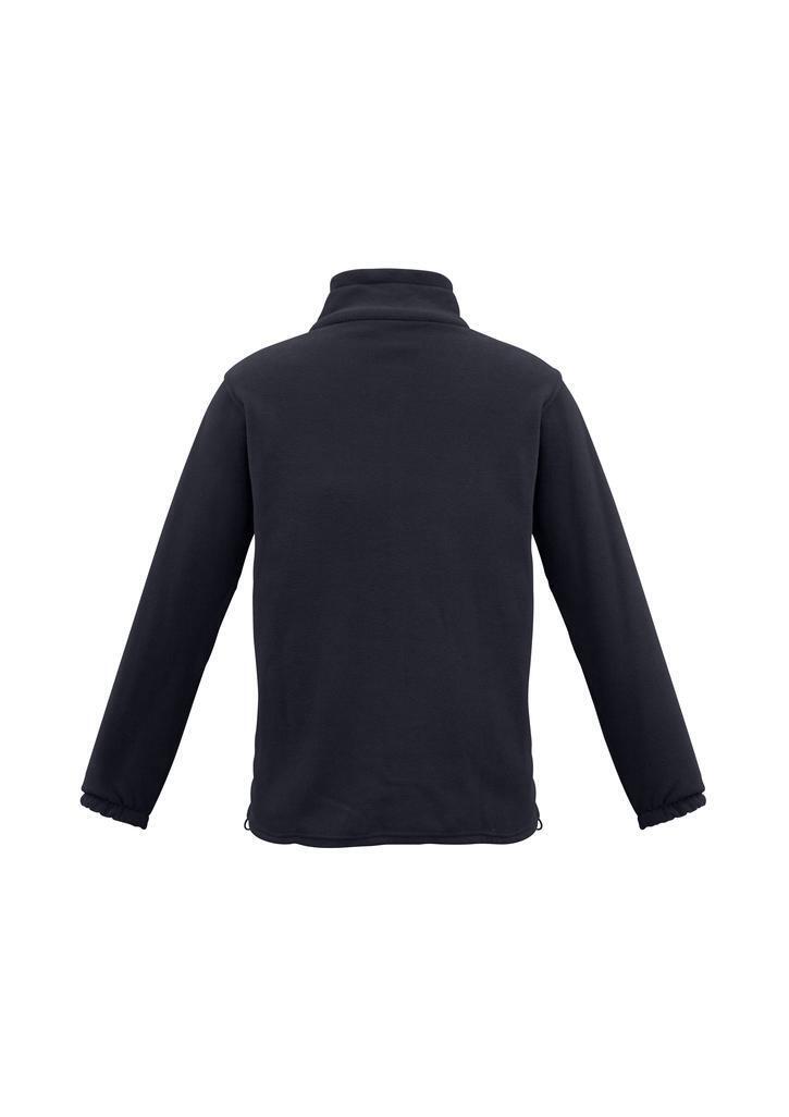 Mens Plain Micro Fleece Jacket in Navy - Small (PF630) - 1
