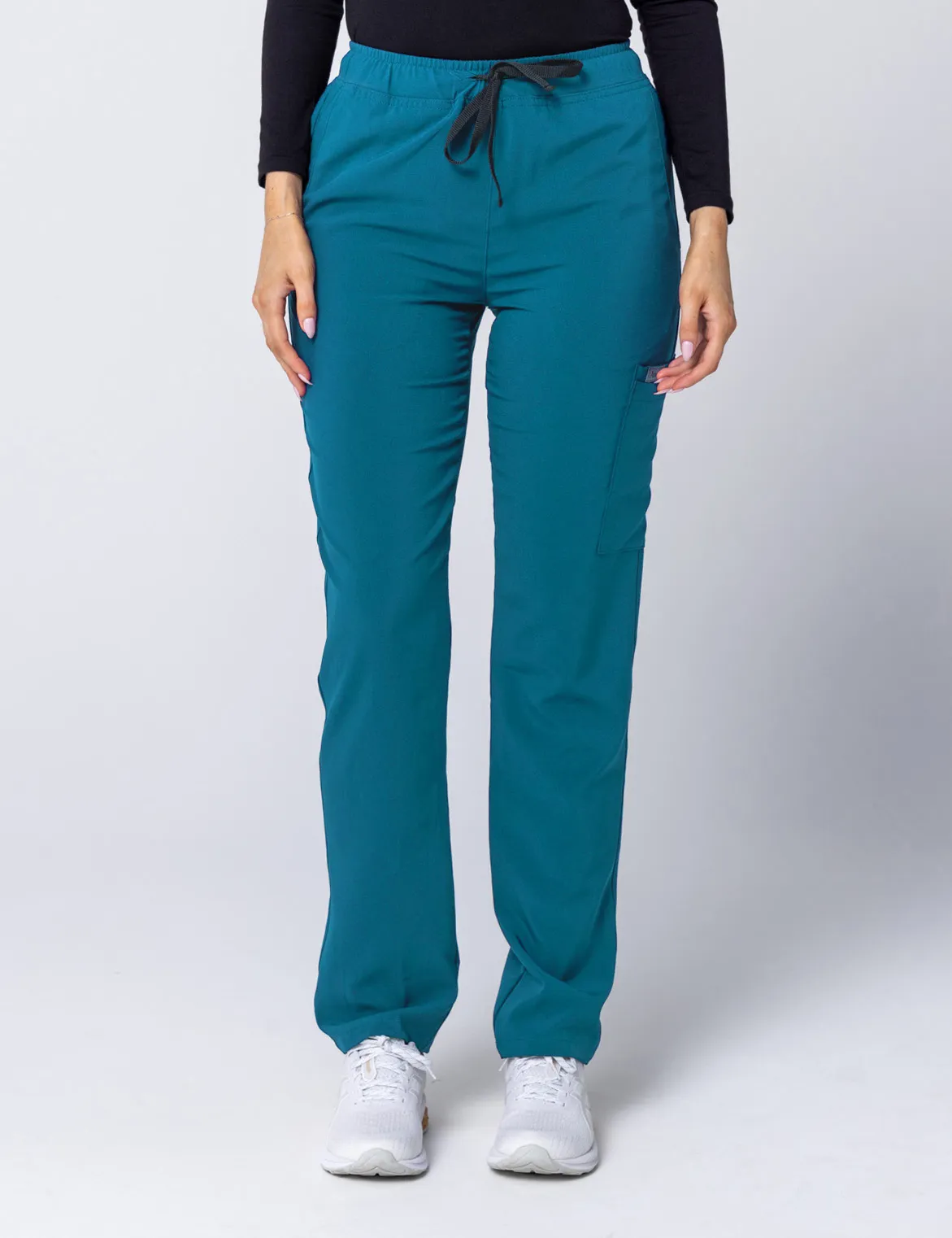 Tweed Health Super Clinic (Women's Scrub Top and Pants in Emerald Tide incl Logos) - 1
