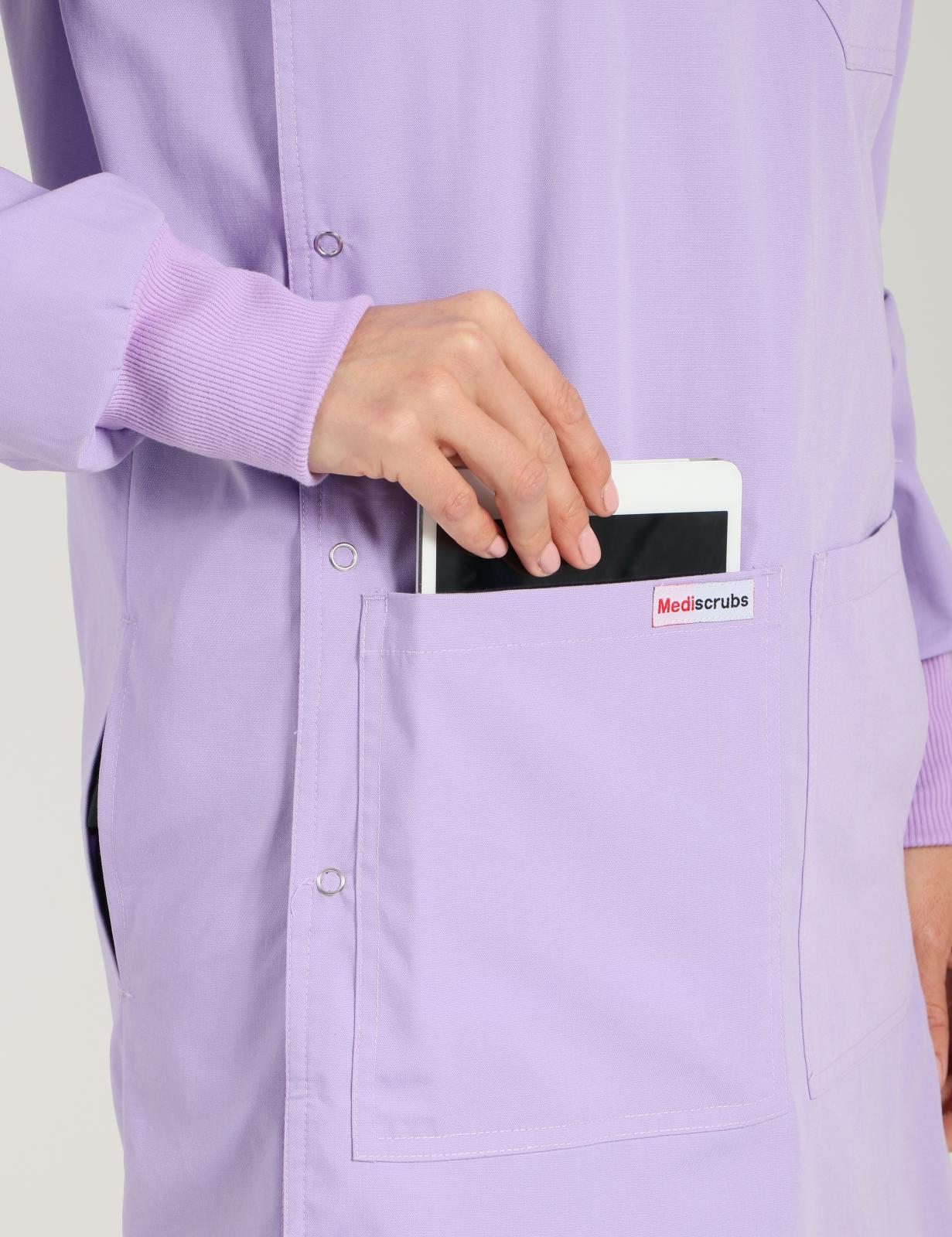 Side Opening Lab Coat - Lilac - 4X Large - 1