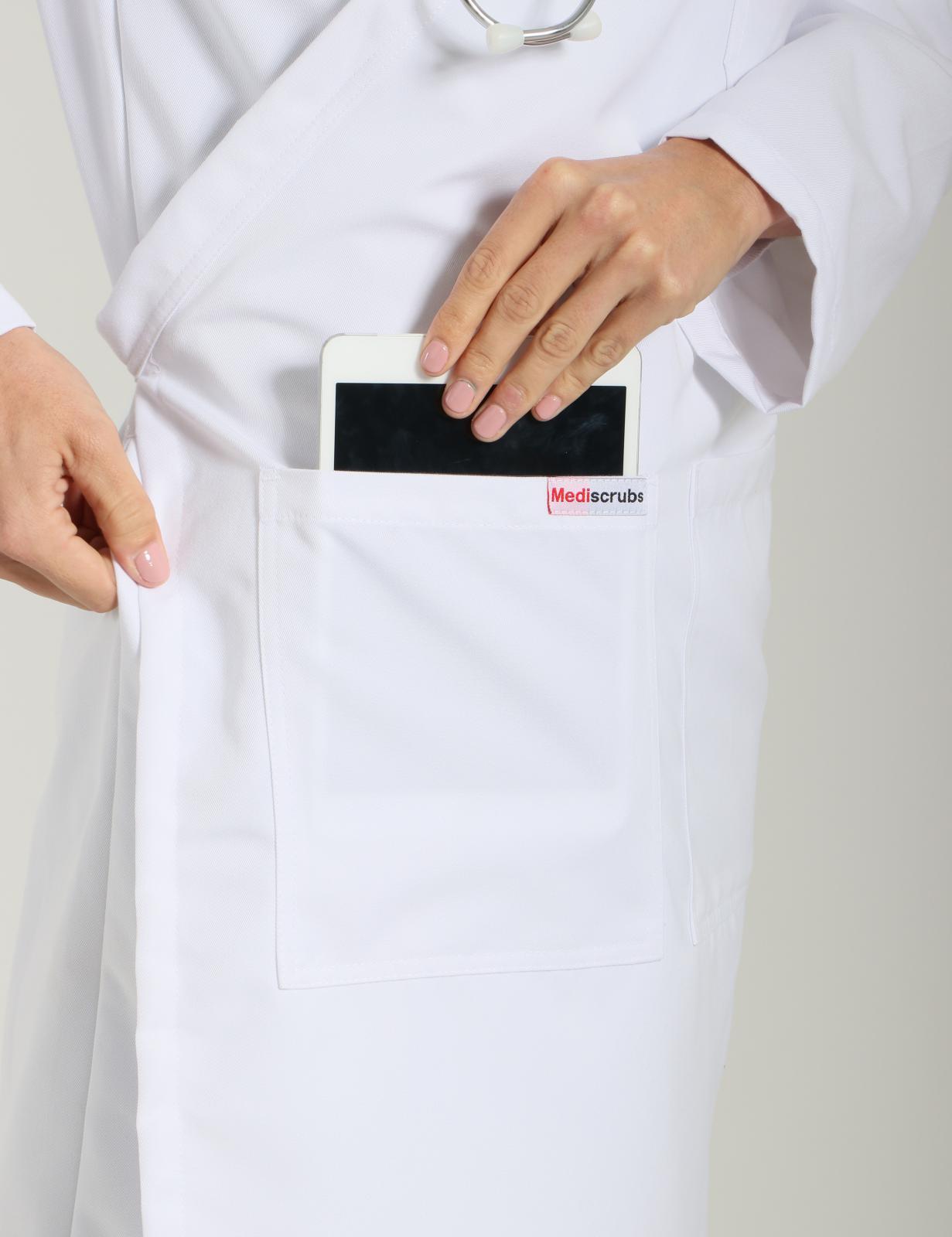 Wrap Around Lab Coat - White - XX Small - 1