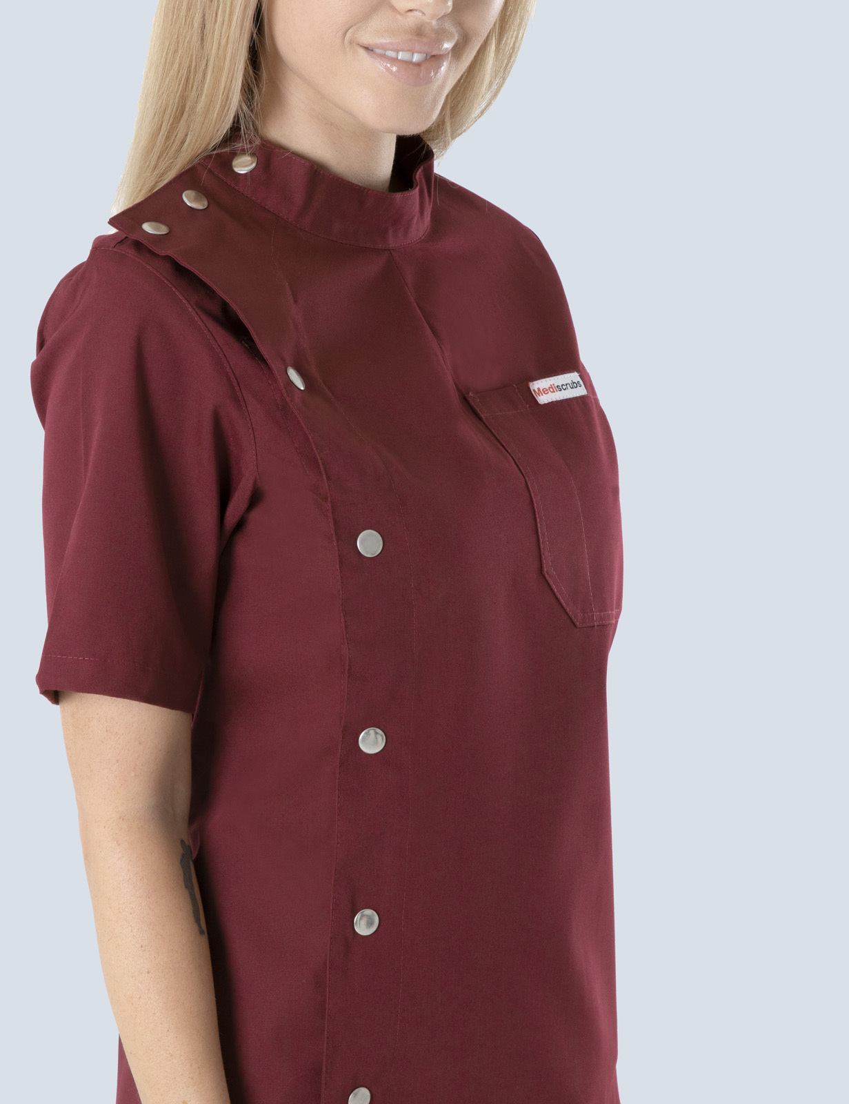 Dental Coat - Burgundy - 5X Large - 1