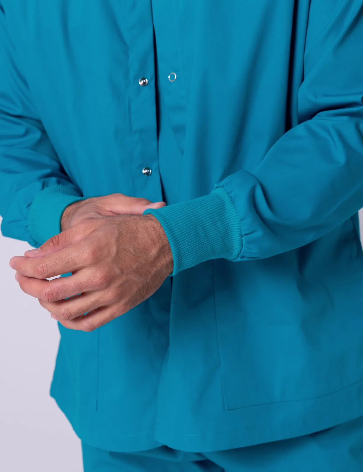 Men's Scrub Jacket - Teal - 5X Large - 1