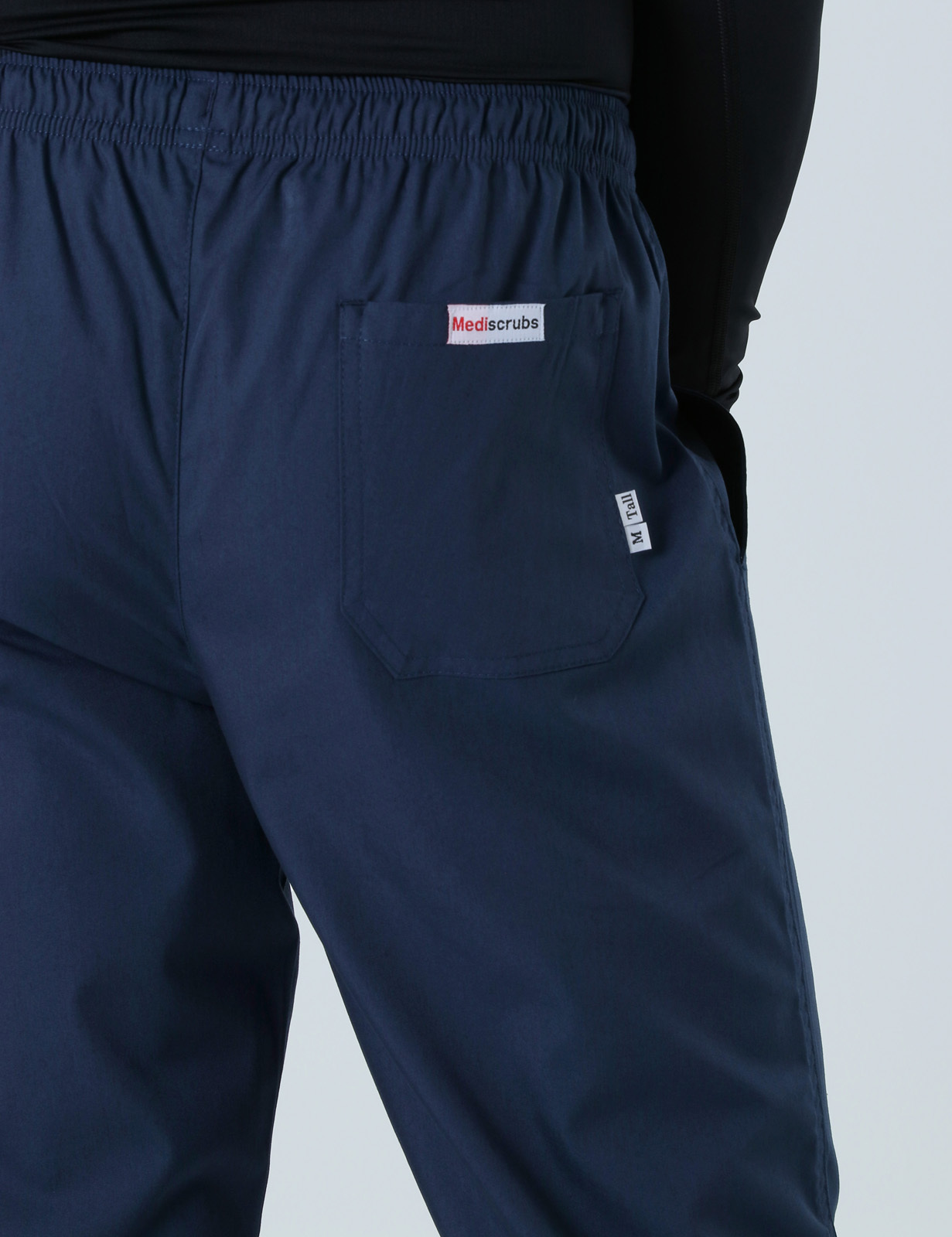Men's Regular Cut Pants - Navy - Large - Tall - 1
