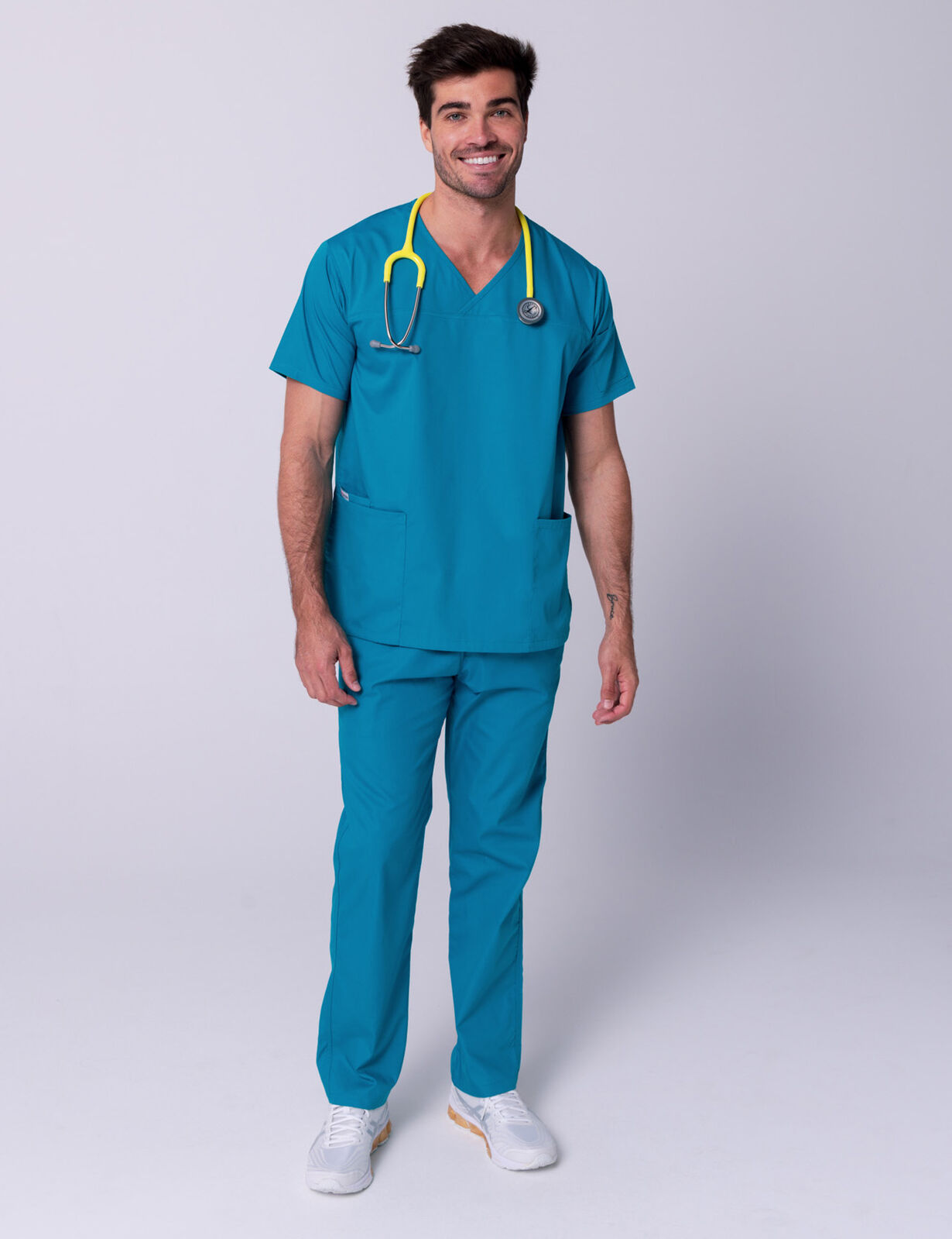 Men's Regular Cut Pants - Teal - 3X Large - 1