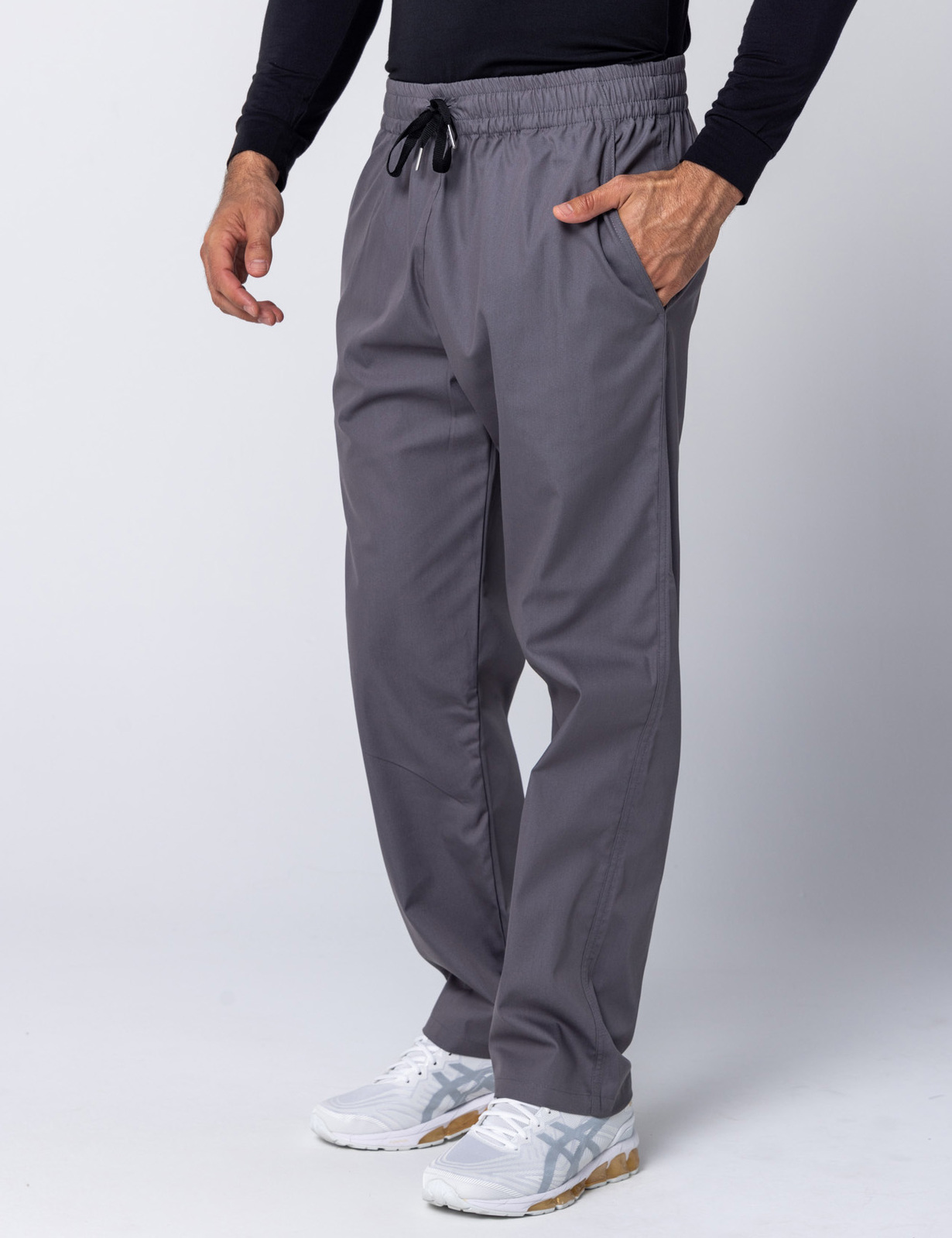 Men's Regular Cut Pants - Steel Grey - XX Small - 1