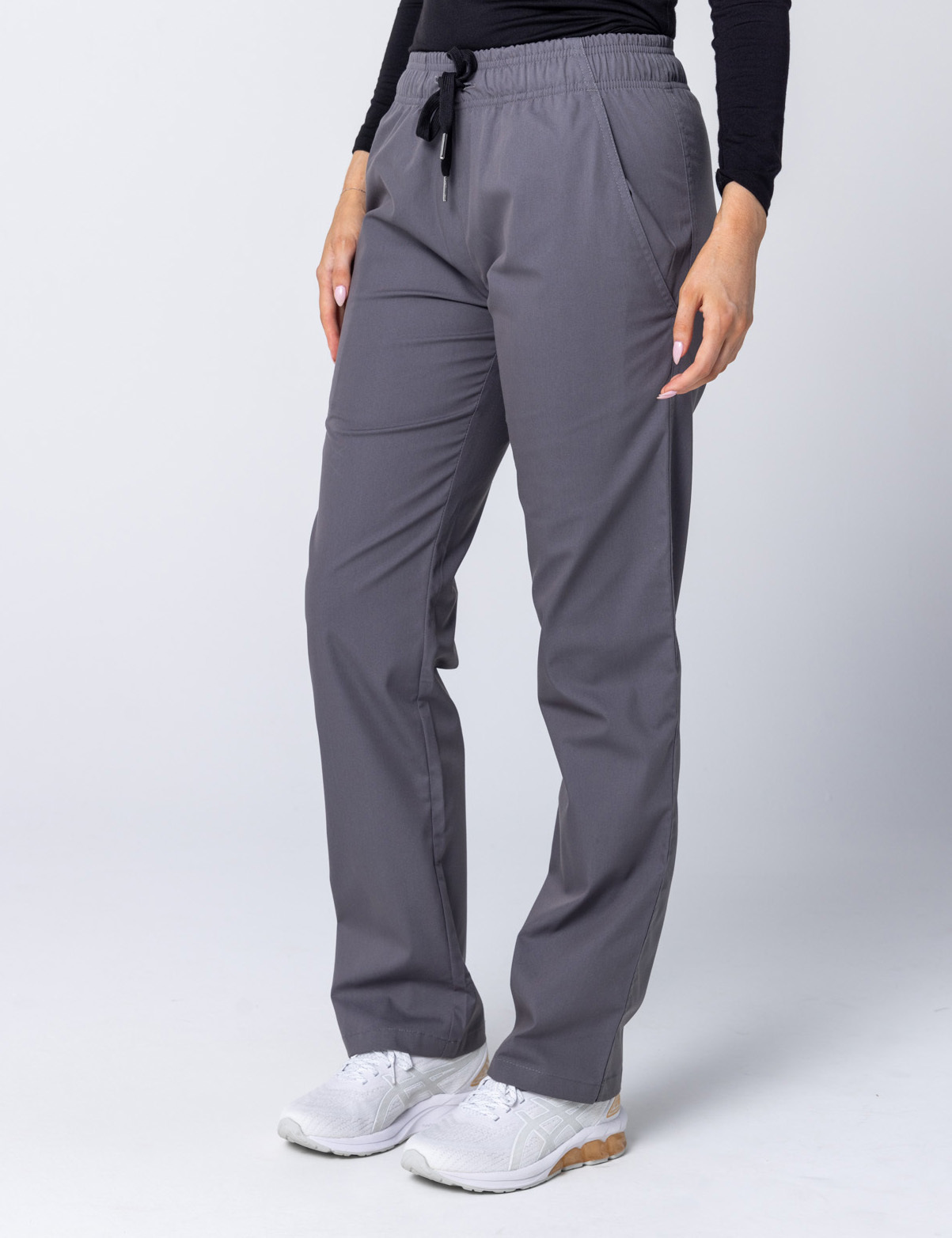 Women's Regular Cut Pants - Steel Grey - Large - 1