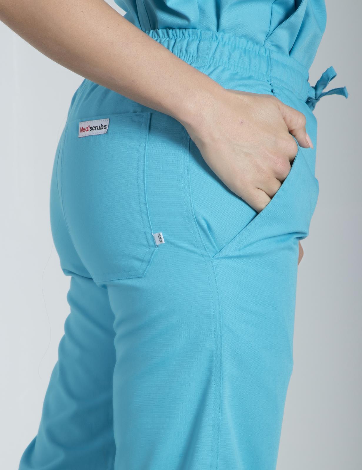 Regular Cut Pants Tall - Aqua - 5x Large - 1