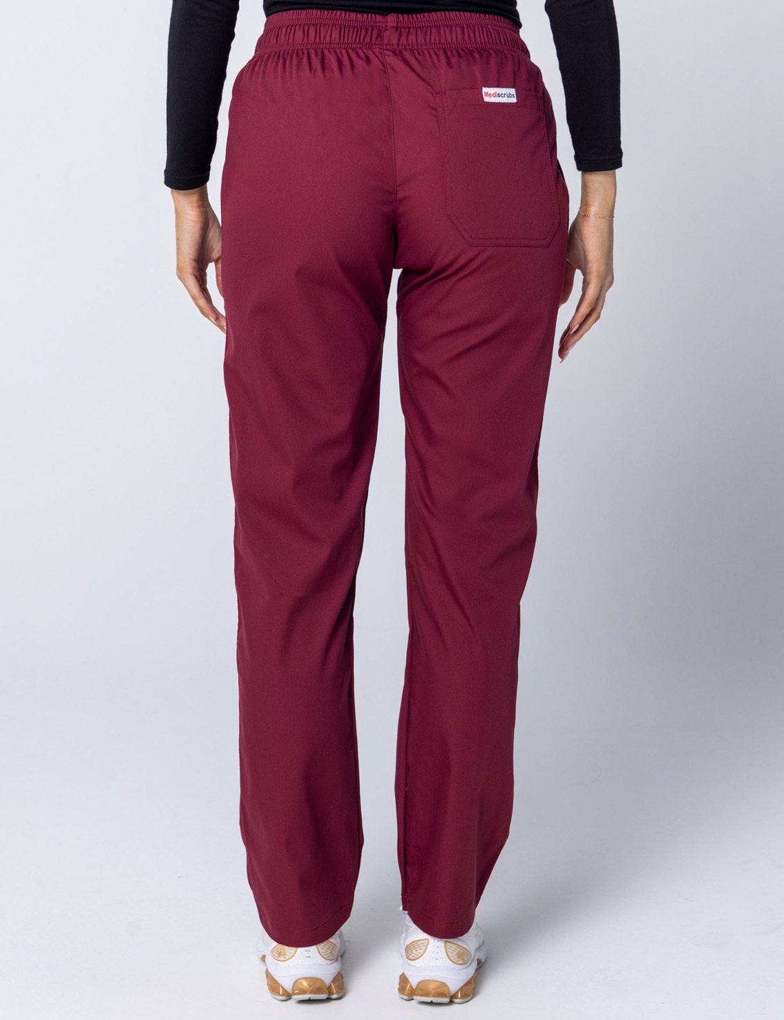 Women's Regular Cut Pants - Burgundy - XX Small - 1