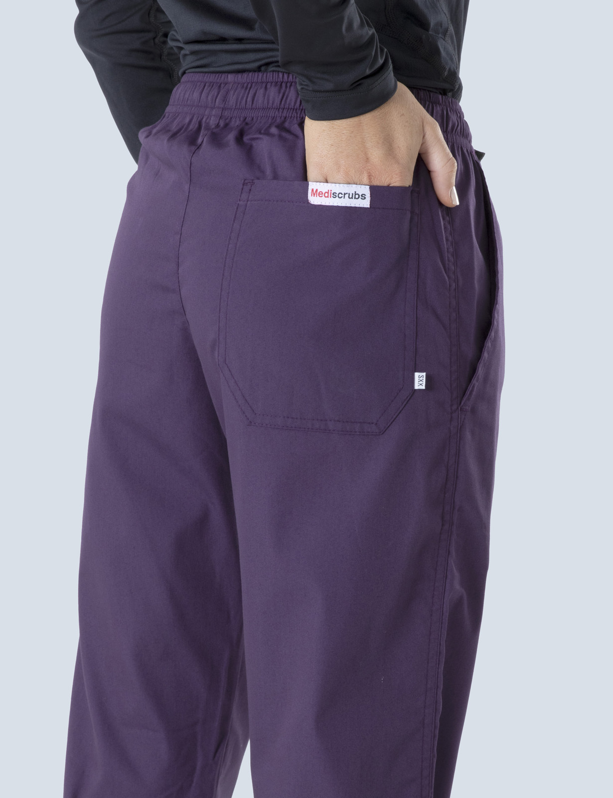 Women's Regular Cut Pants - Aubergine - Medium - 1