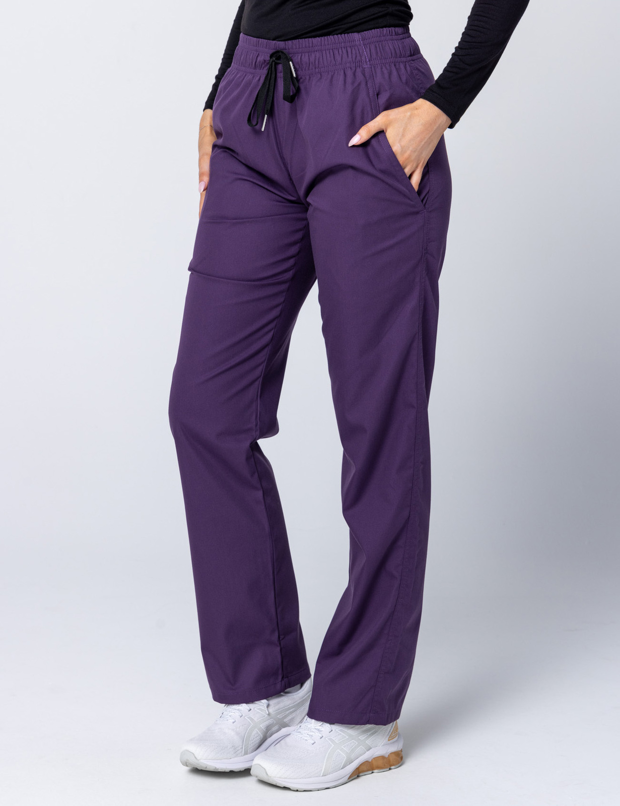 Women's Regular Cut Pants - Aubergine - 3X Large - 1