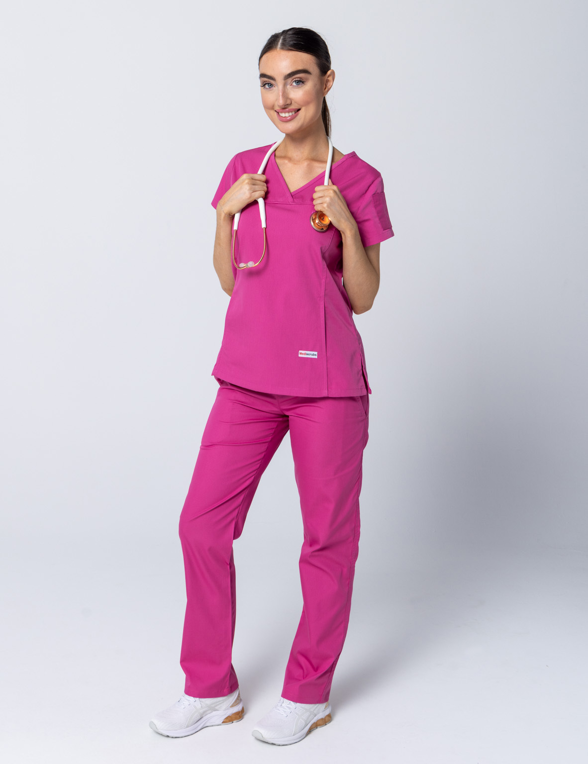 Women's Regular Cut Pants - Pink - Large - 1