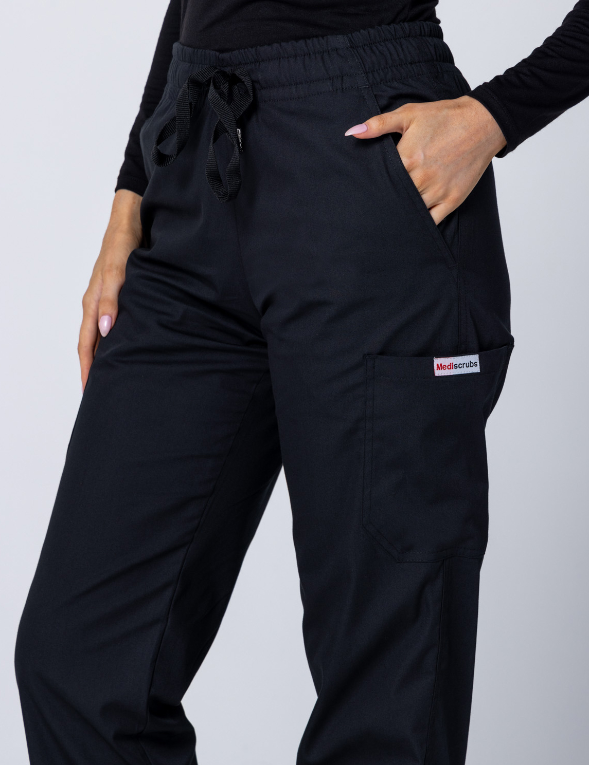 Women's Cargo Performance Pants - Black - 2X Large - 1